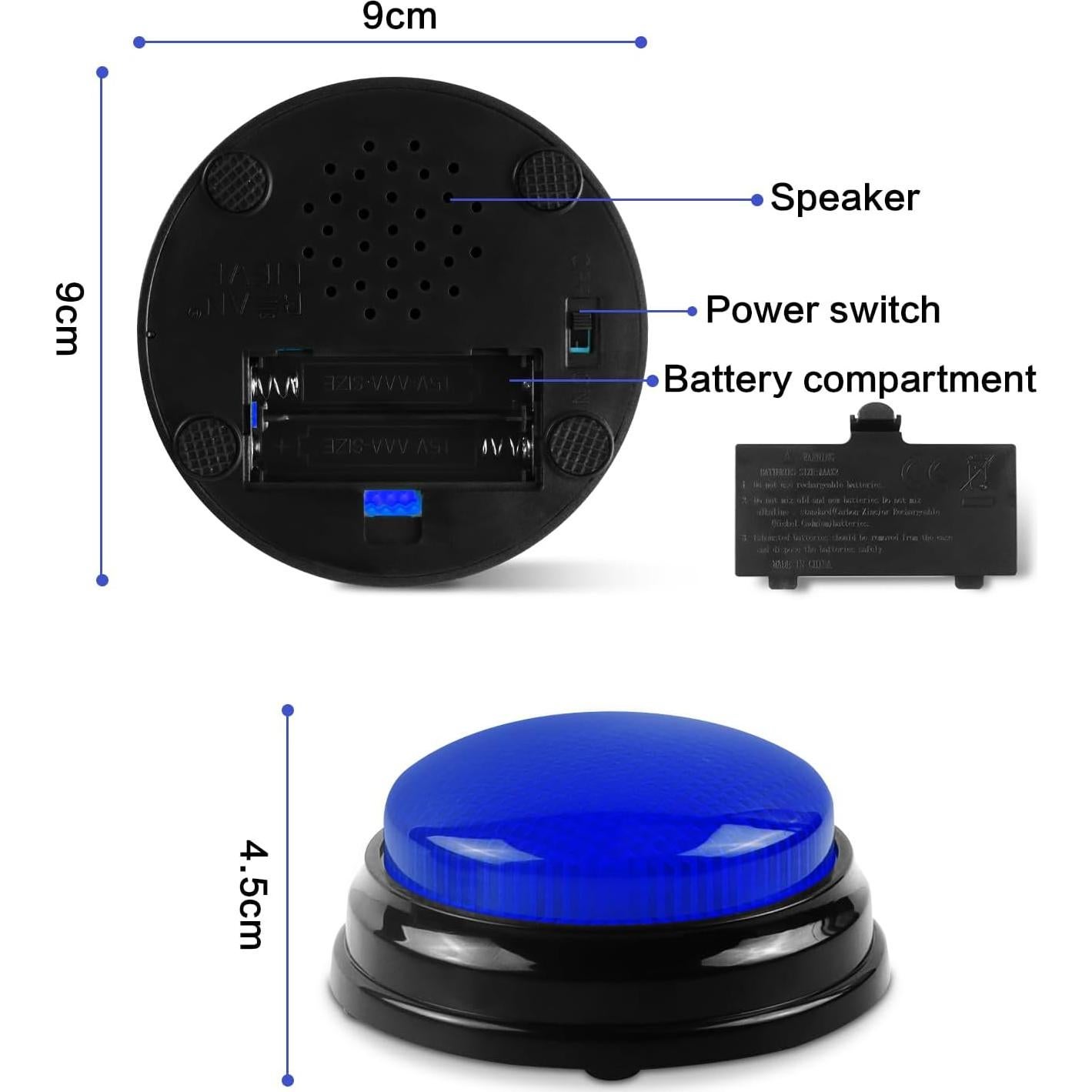 Zumbadores de Juego BEAN LIEVE - Paquete de 2 LED Brillantes