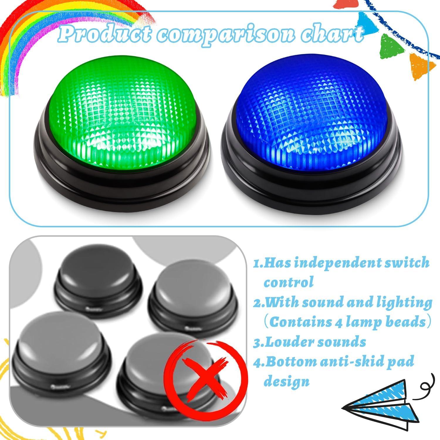 Zumbadores de Juego BEAN LIEVE - Paquete de 2 LED Brillantes