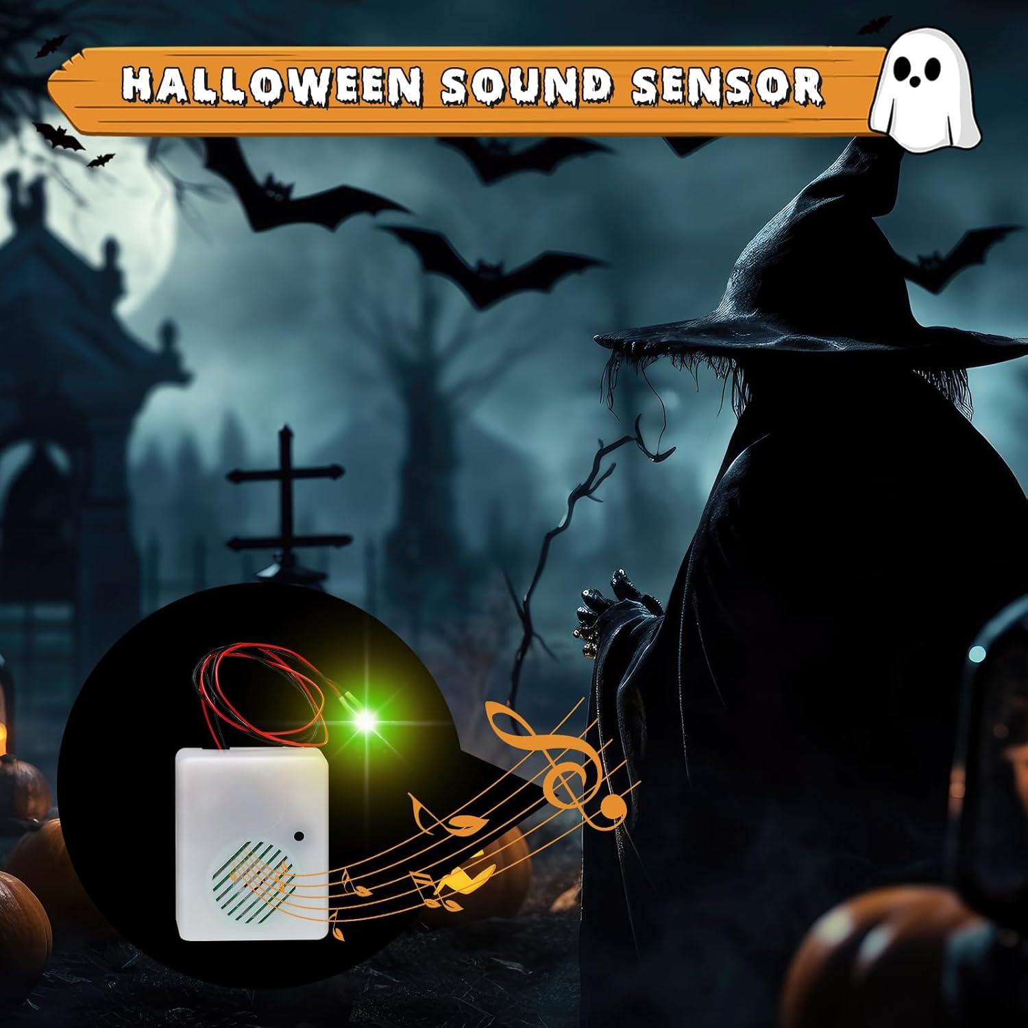 Sensor de Sonido de Halloween Seenelling - 4 Pcs, 6 cm