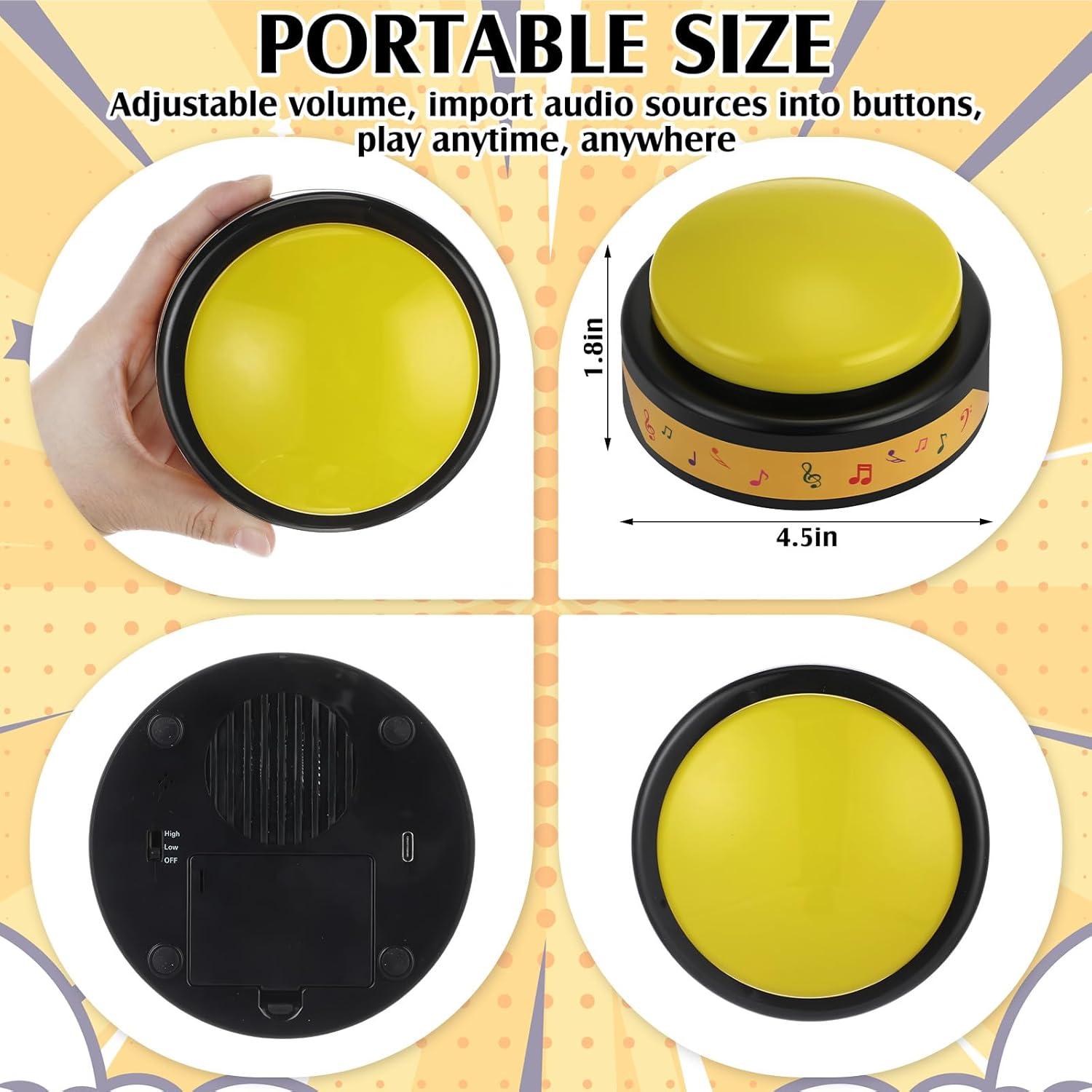 Paquete de 2 Botones USB Grabables 240s - Saysurey