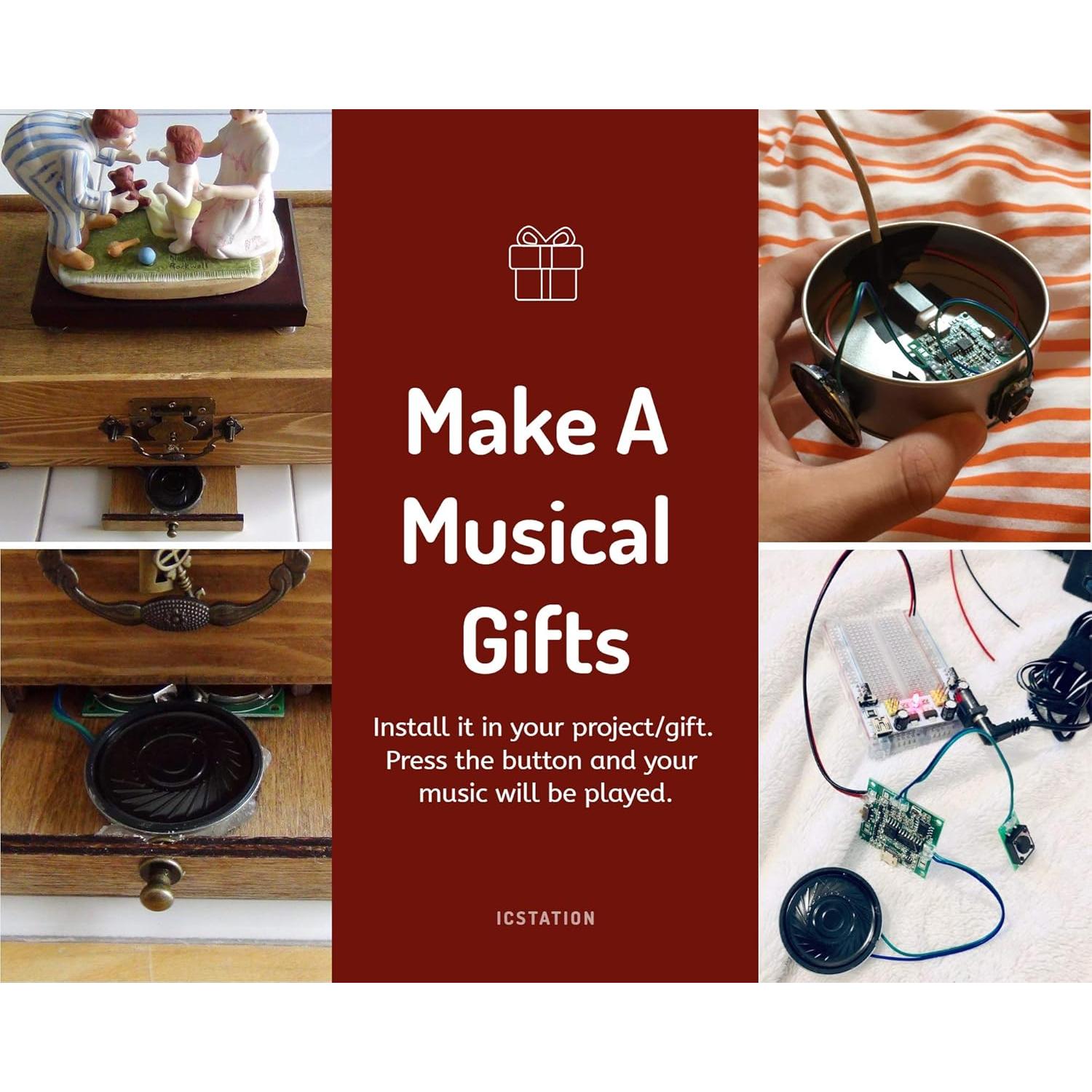 Módulo de Sonido ICStation 8M MP3 Programable Control Botón