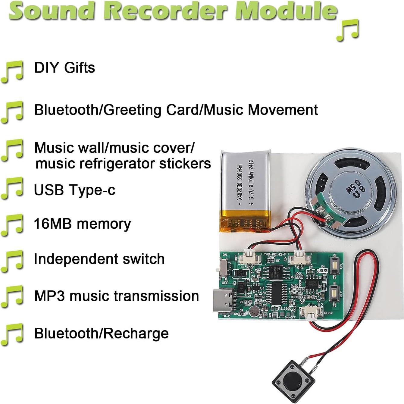 Módulo Grabador de Sonido 16MB ALMOCN con Altavoz DIY