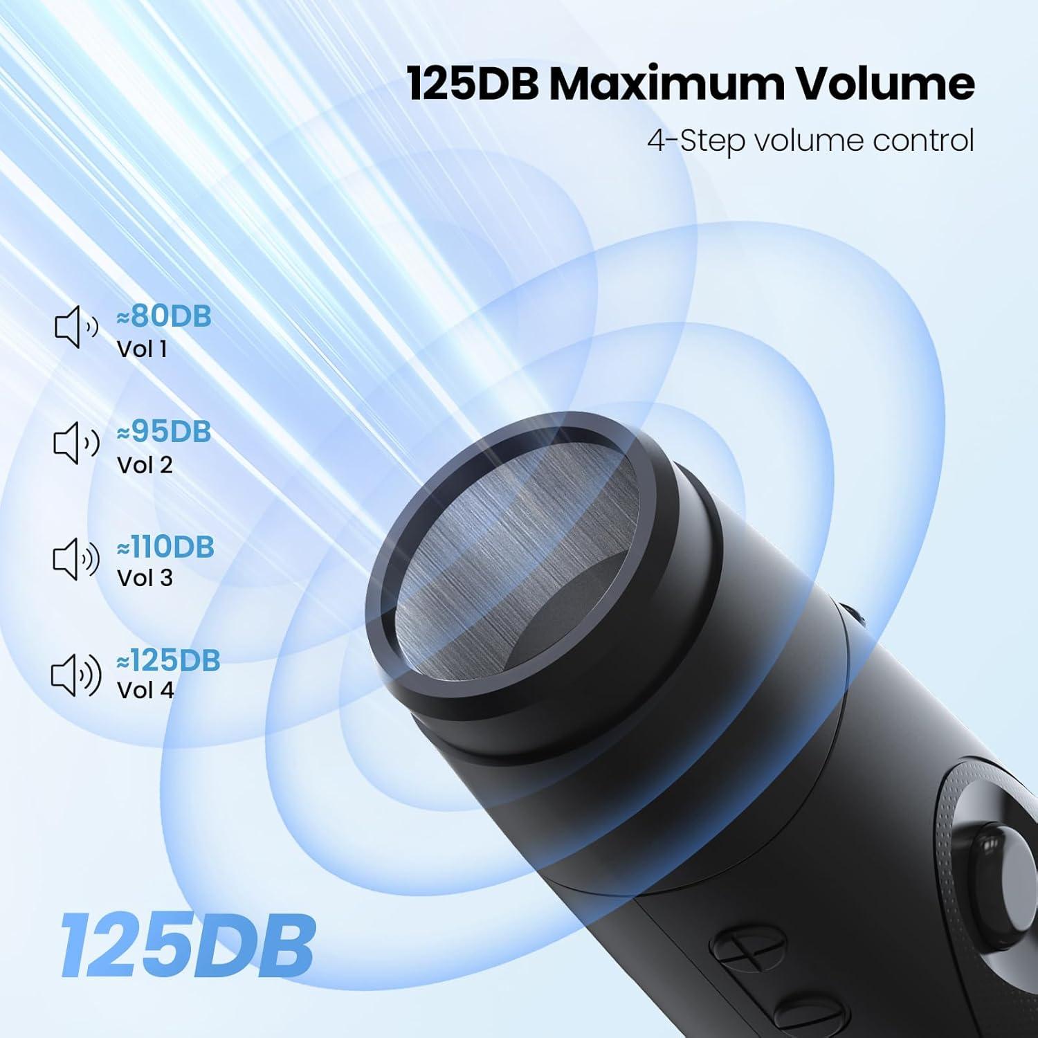 Silbato Electrónico WANJOTEC 3 Tonos Ajustables 130dB