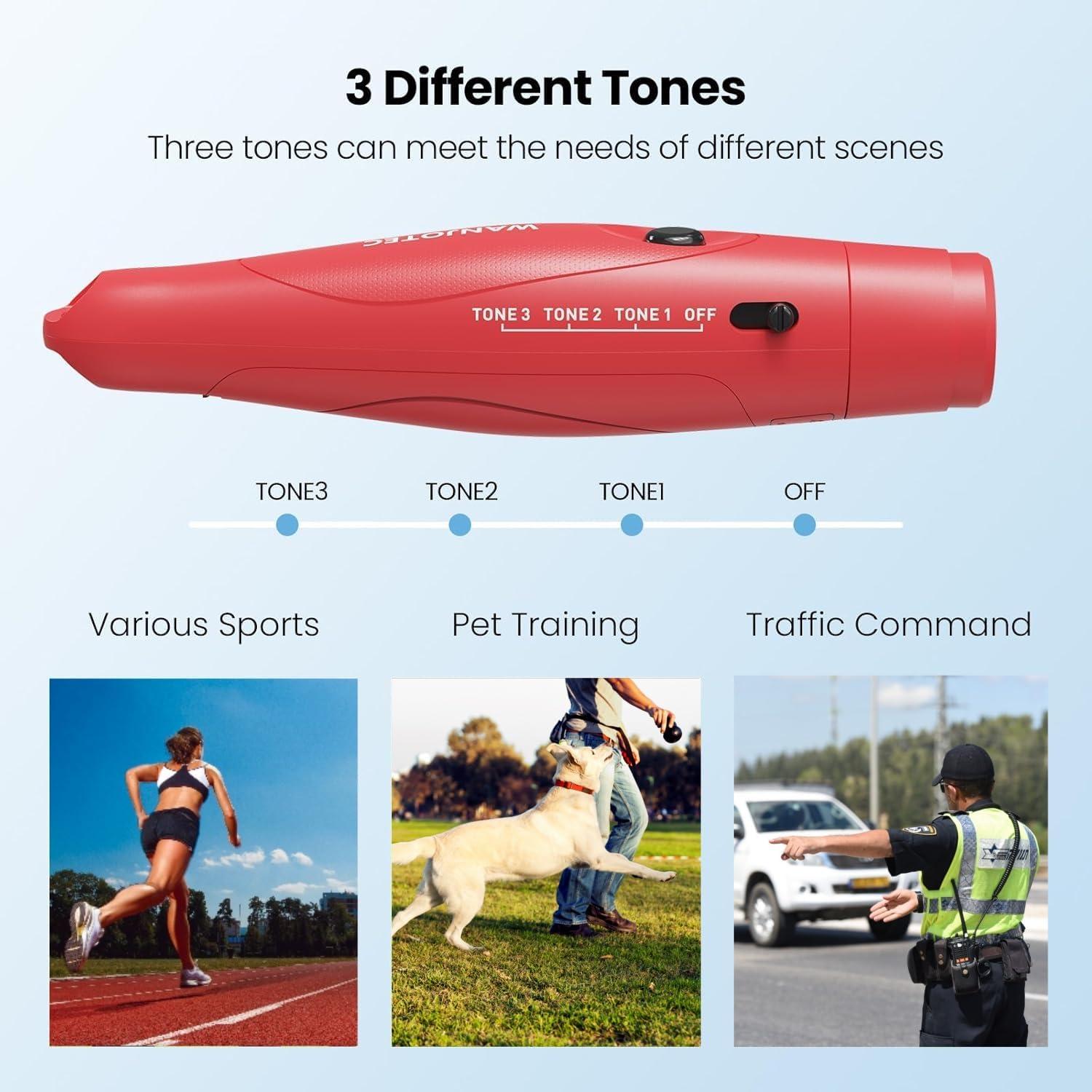 Silbato Electrónico WANJOTEC 3 Tonos Ajustables 130dB