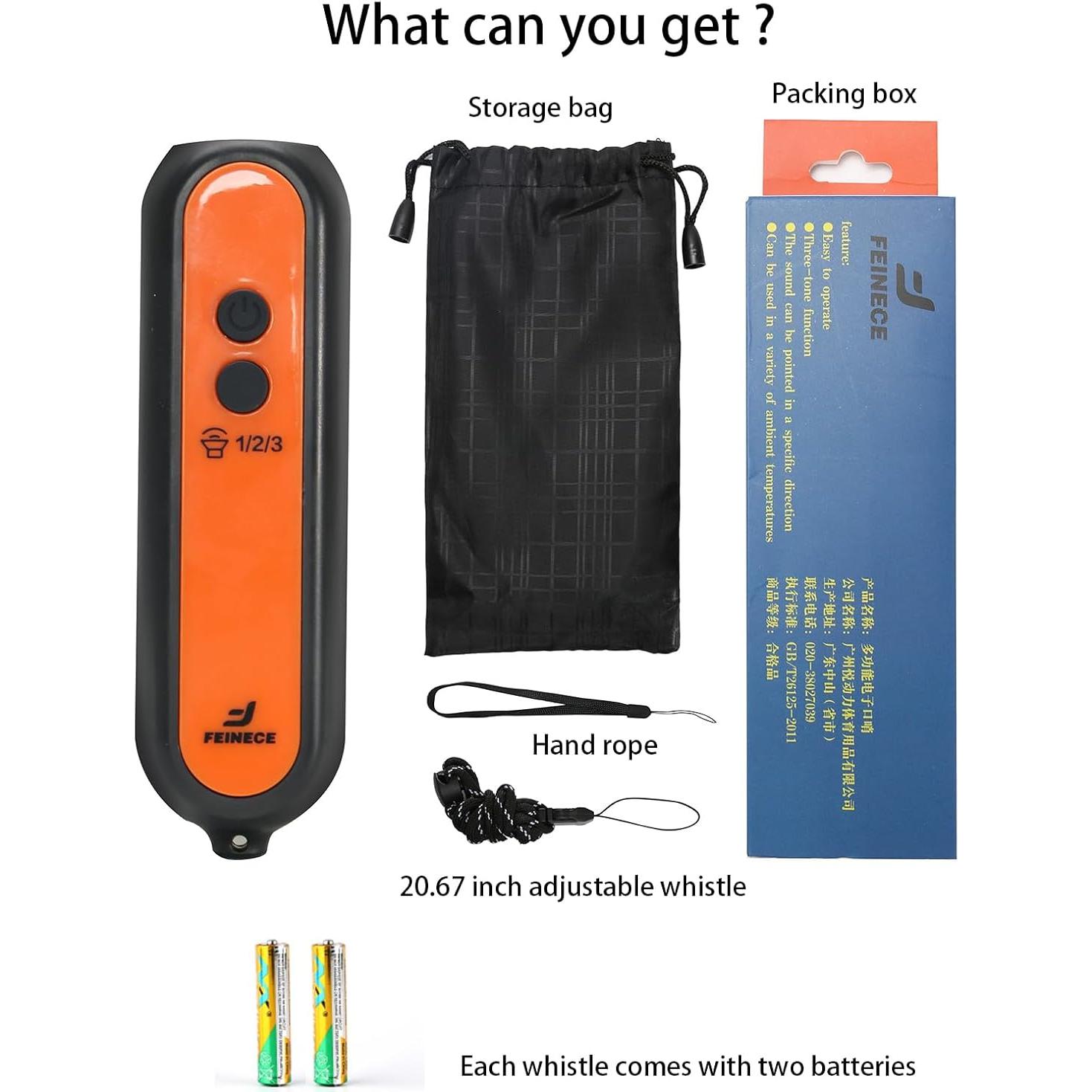 Silbato Electrónico 120DB Entrenador con Cordón y Batería