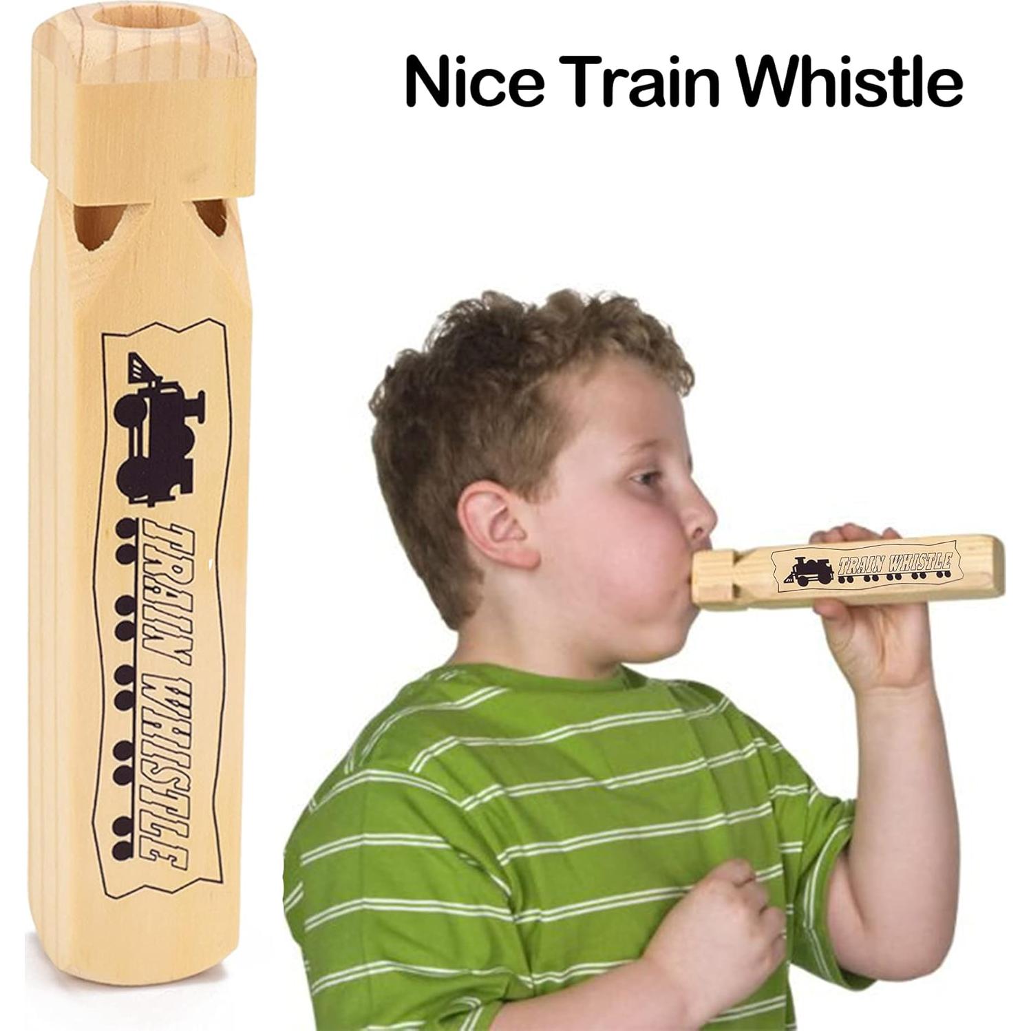 Silbato de Madera SIRENITA 4 Tonos para Niños 19x3.5cm