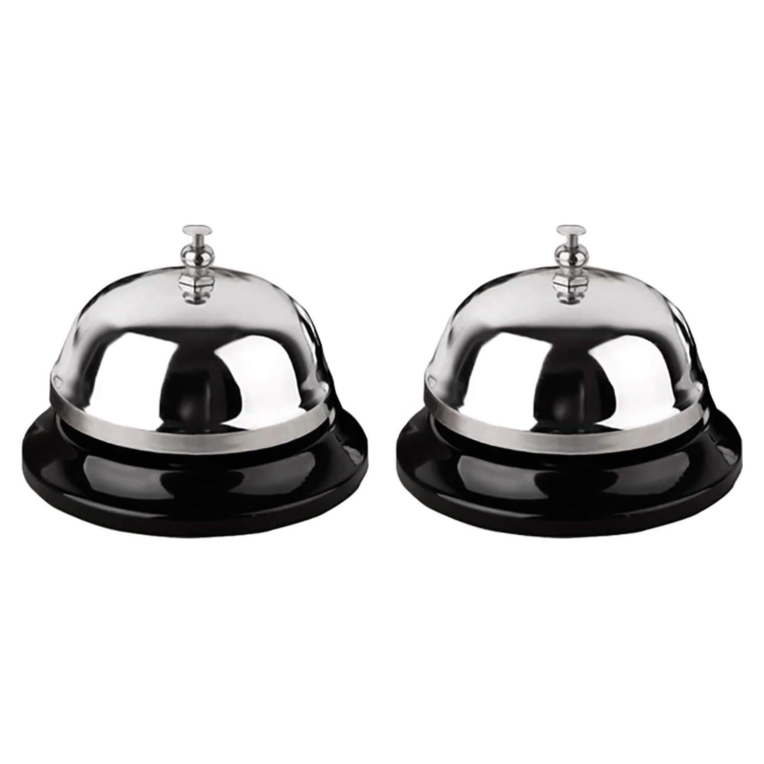 Campana de Llamada HeeYaa 8.4cm Acero Inoxidable Plata - 2 Piezas