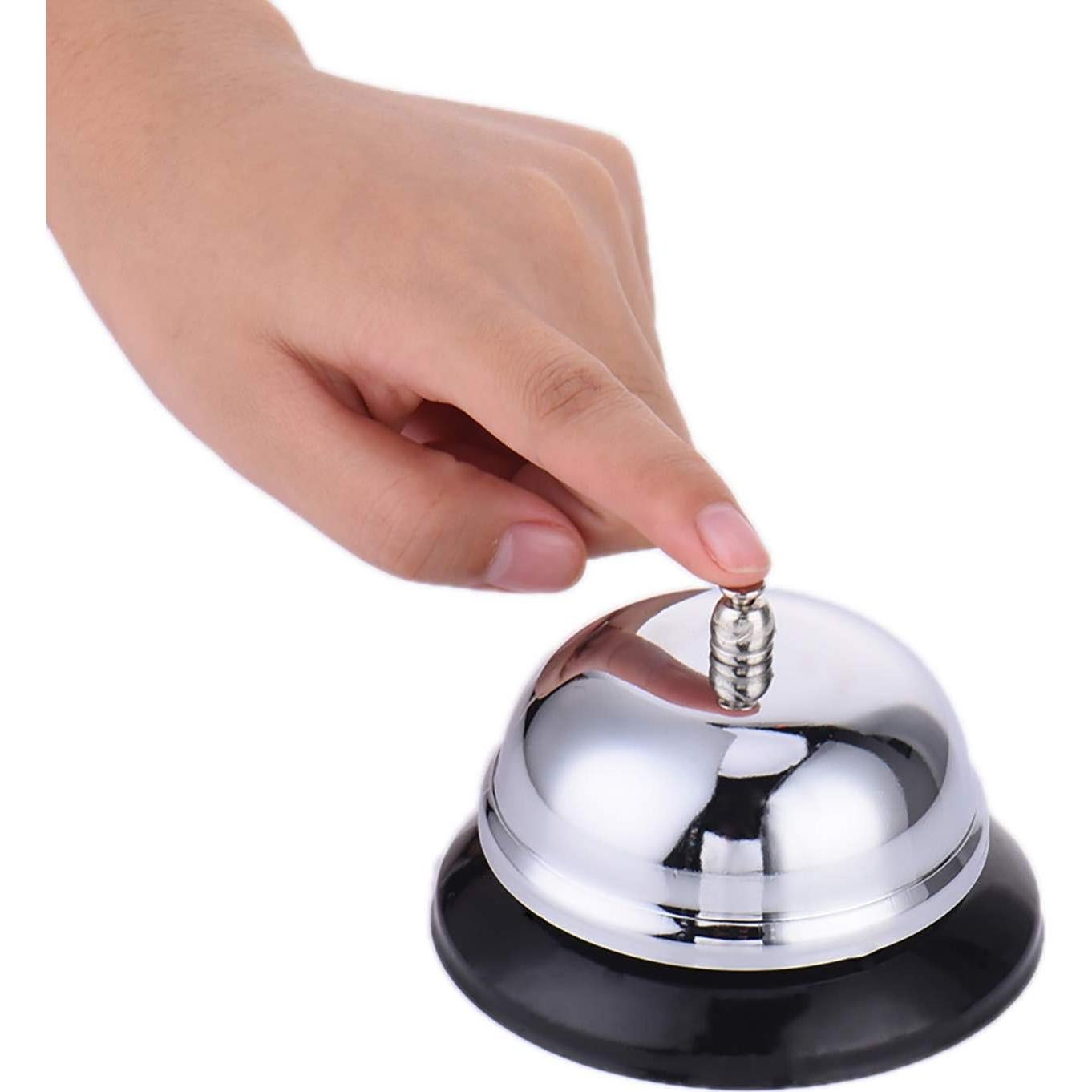 Campana de Llamada HeeYaa 8.4cm Acero Inoxidable Plata - 2 Piezas