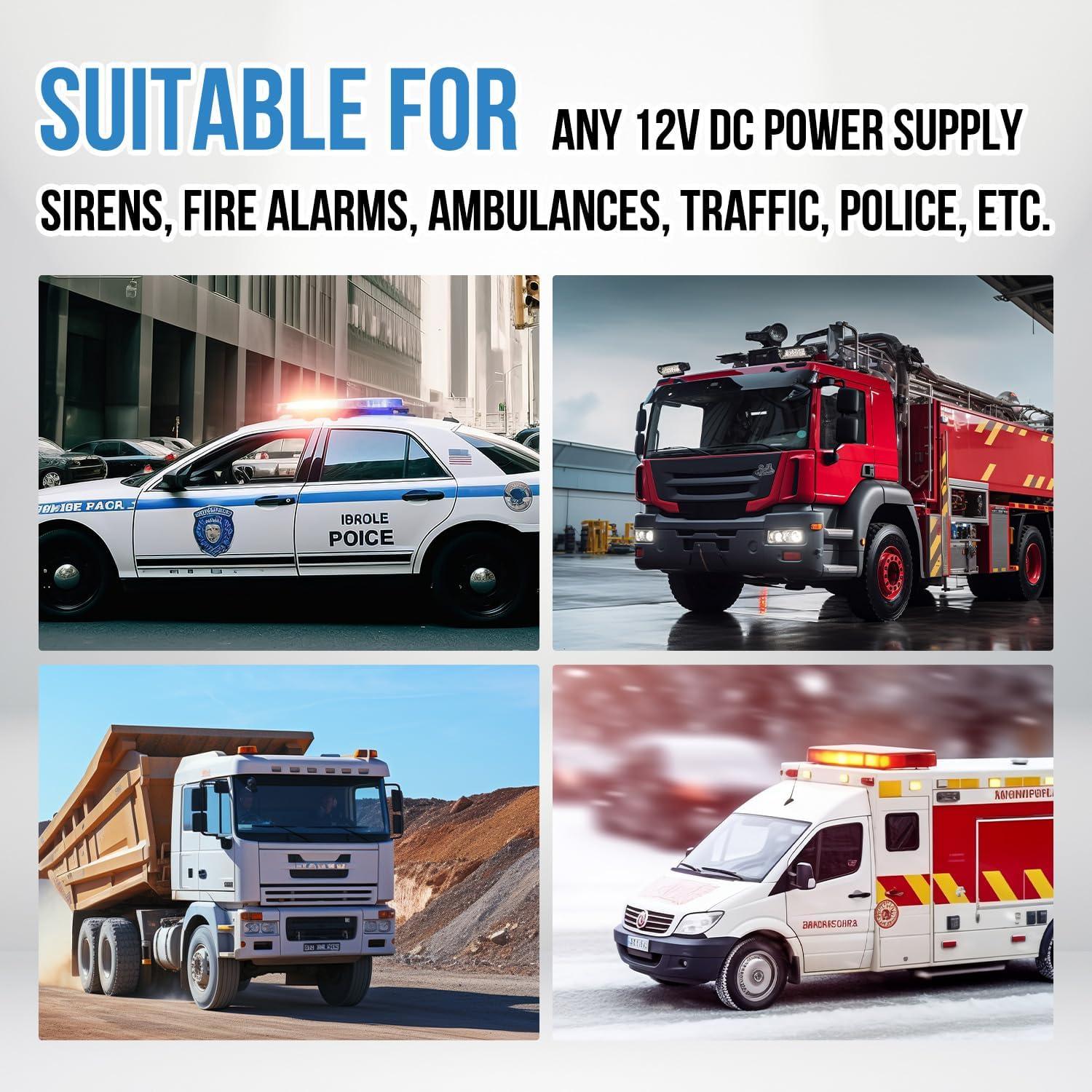 Sirena de Coche Kerwinn HORN-7TONE-MIC 120dB 12V