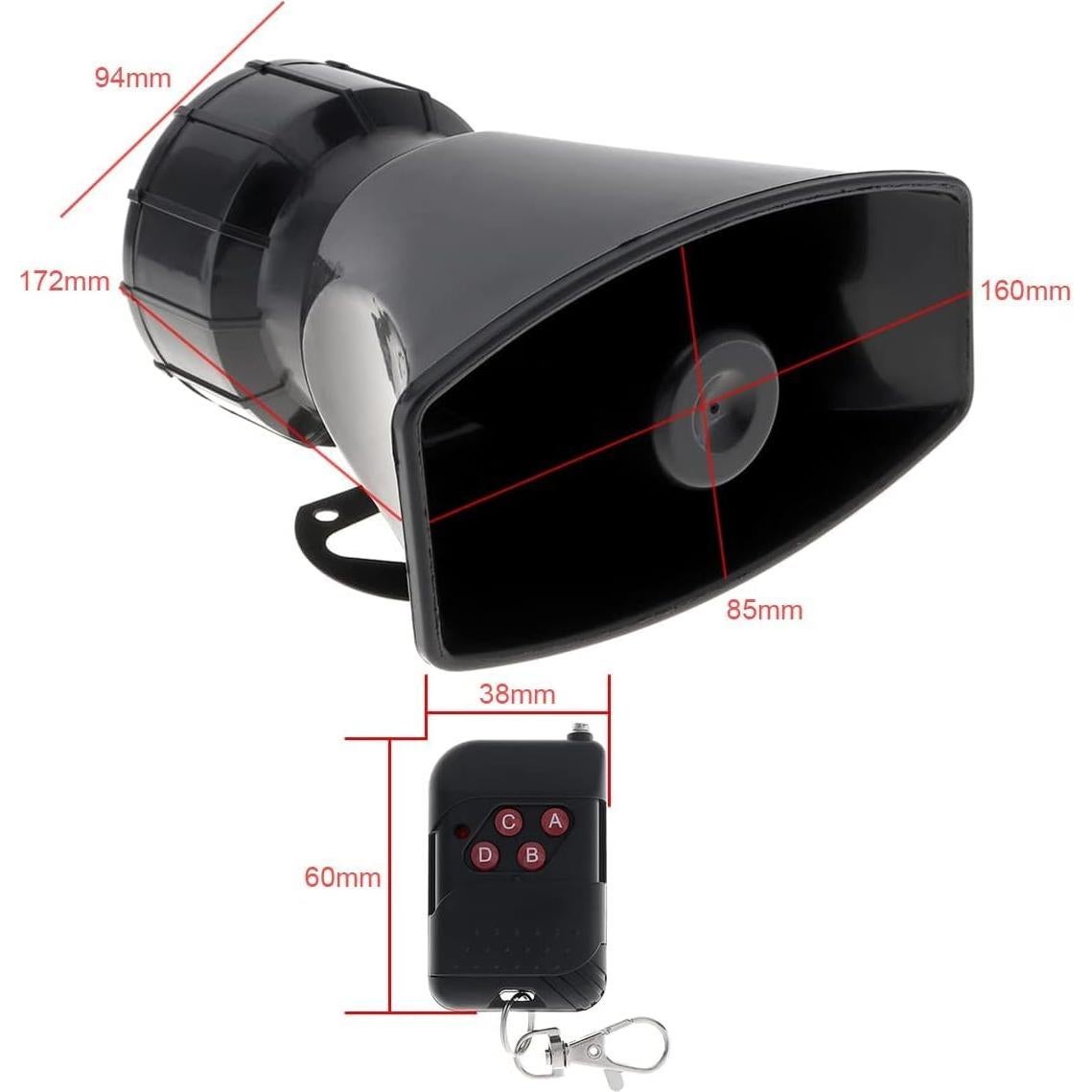 Sirena de Coche DriSentri EPC_HOR_205 7 Sonidos 12V 100W