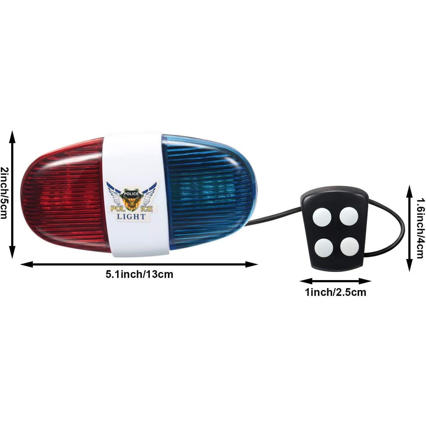 Luces LED de Policía Boao para Bicicleta - 2 Piezas Impermeables