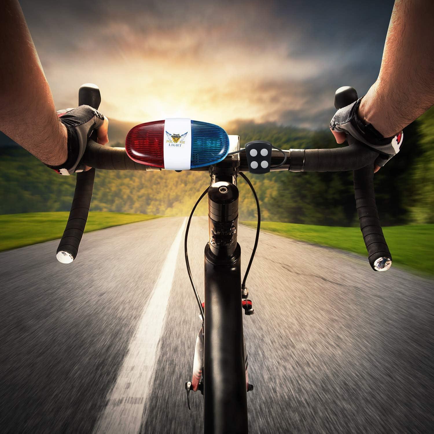 Luces LED de Policía Boao para Bicicleta - 2 Piezas Impermeables