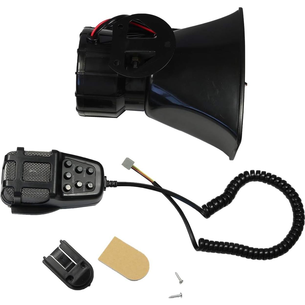 Sirena de Coche JDMSPEED 100W 7 Tonos 12V Micrófono PA