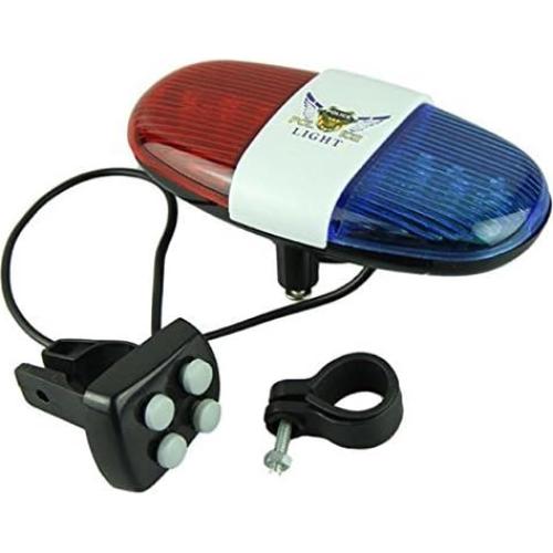 Timbre de Policía para Bicicleta BearsFire con Luz LED y Sonidos