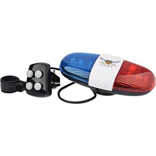 Timbre de Policía para Bicicleta BearsFire con Luz LED y Sonidos