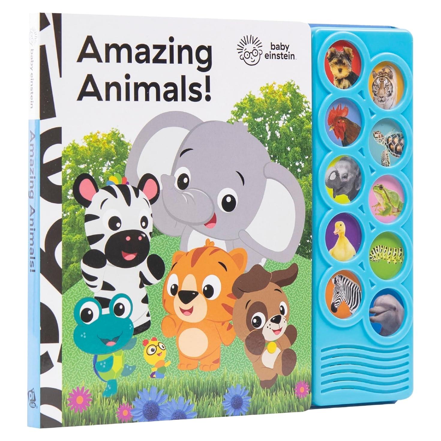 Baby Einstein - Amazing Animals 10-Button Sound Book - PI Kids (Play-A-Sound)