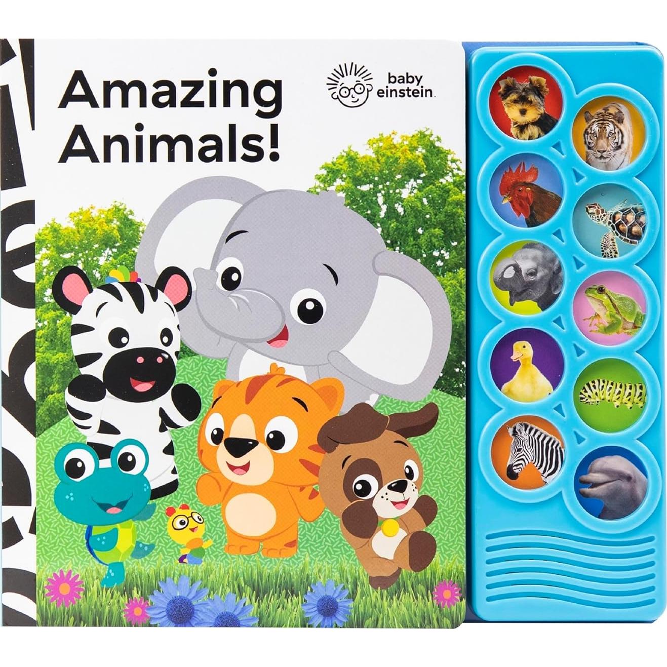 Baby Einstein - Amazing Animals 10-Button Sound Book - PI Kids (Play-A-Sound)
