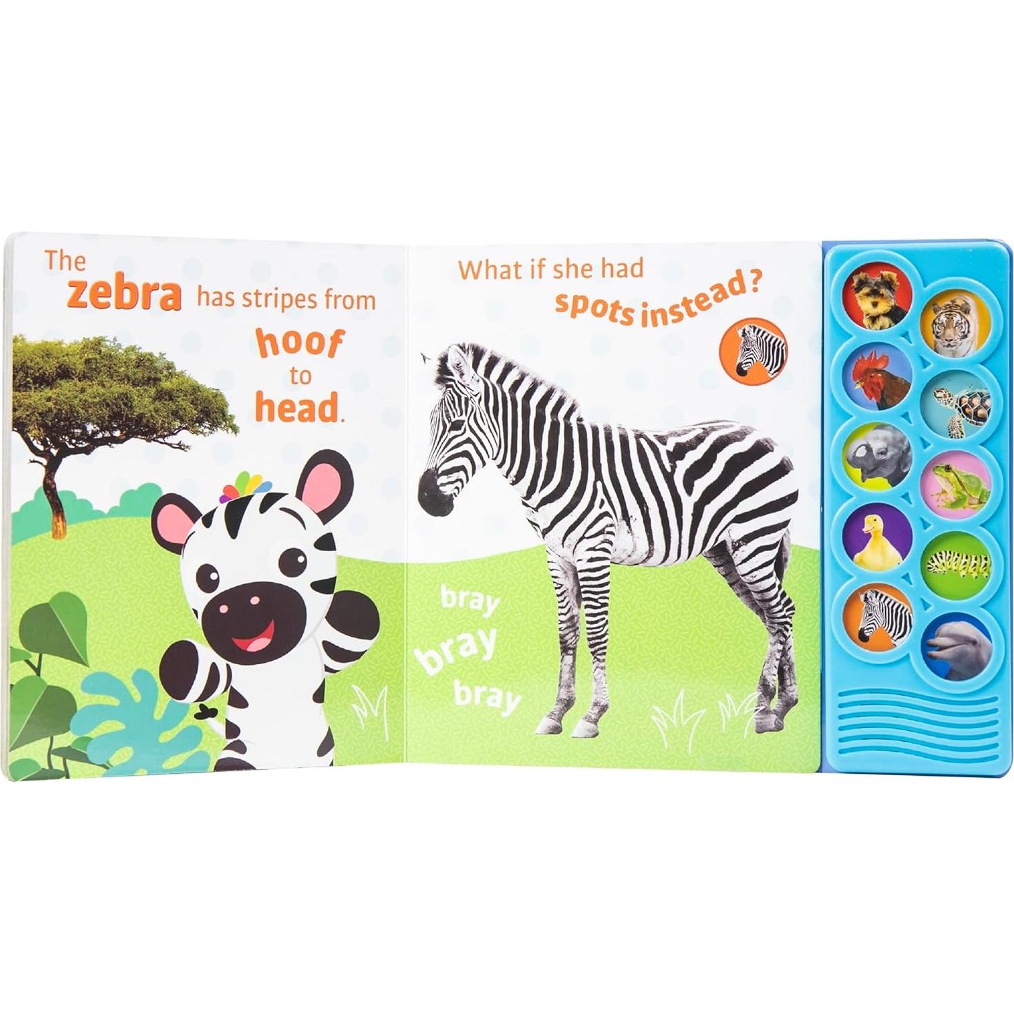 Baby Einstein - Amazing Animals 10-Button Sound Book - PI Kids (Play-A-Sound)