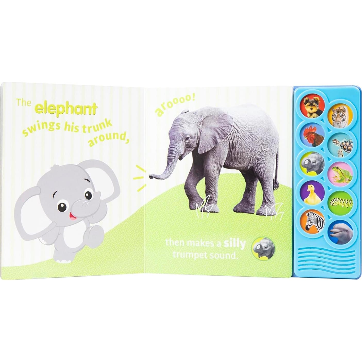 Baby Einstein - Amazing Animals 10-Button Sound Book - PI Kids (Play-A-Sound)