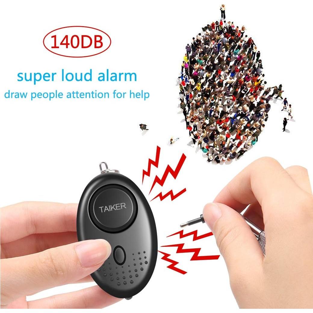 Alarma Personal de Seguridad TAIKER YL-026-10 140DB 357g