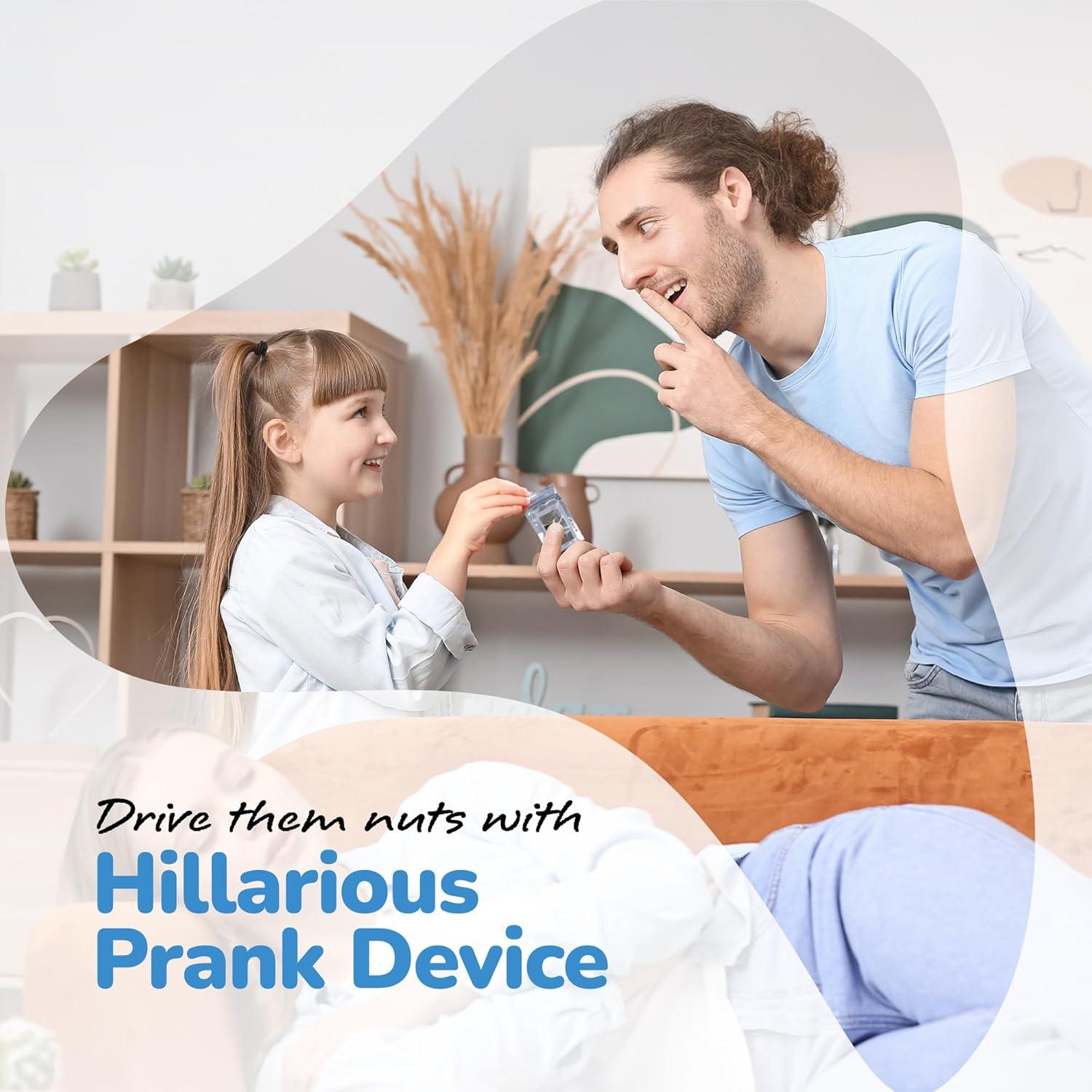 ArtCreativity 4-in-1 Cricket Noise Maker Prank, Long-Lasting Hidden Sound Prank with Cricket, Beeping, Scream, and Singing Ghost Noises - Compact Annoying Noise Maker with Unique Speed-Up Feature