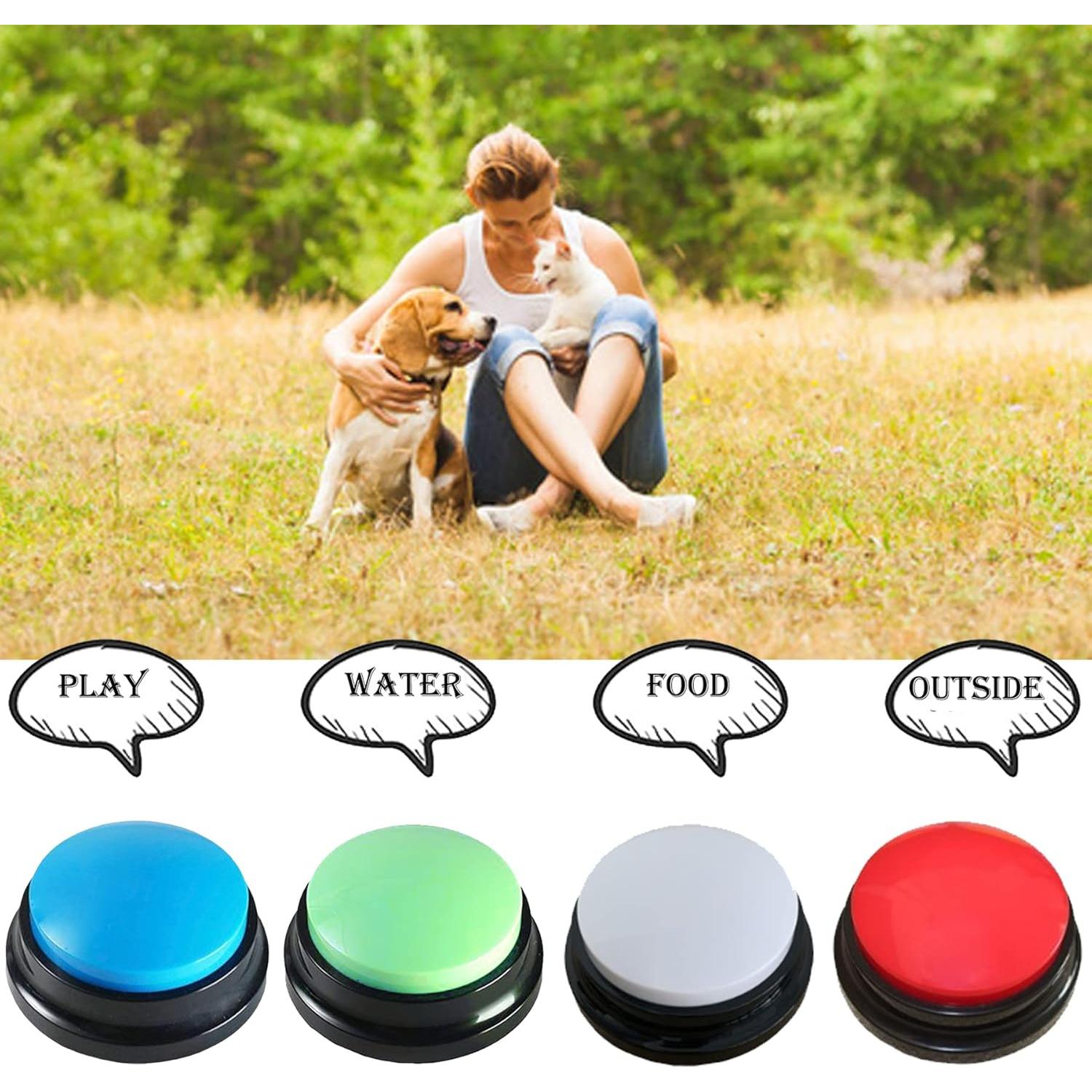 Botones de Grabación de Voz para Perros Bifofo - 4 Paquete