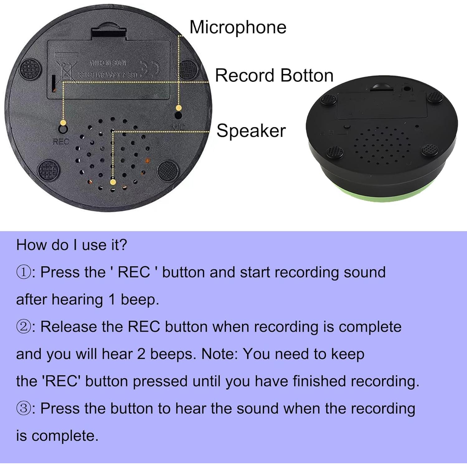 Botones de Grabación de Voz para Perros Bifofo - 4 Paquete