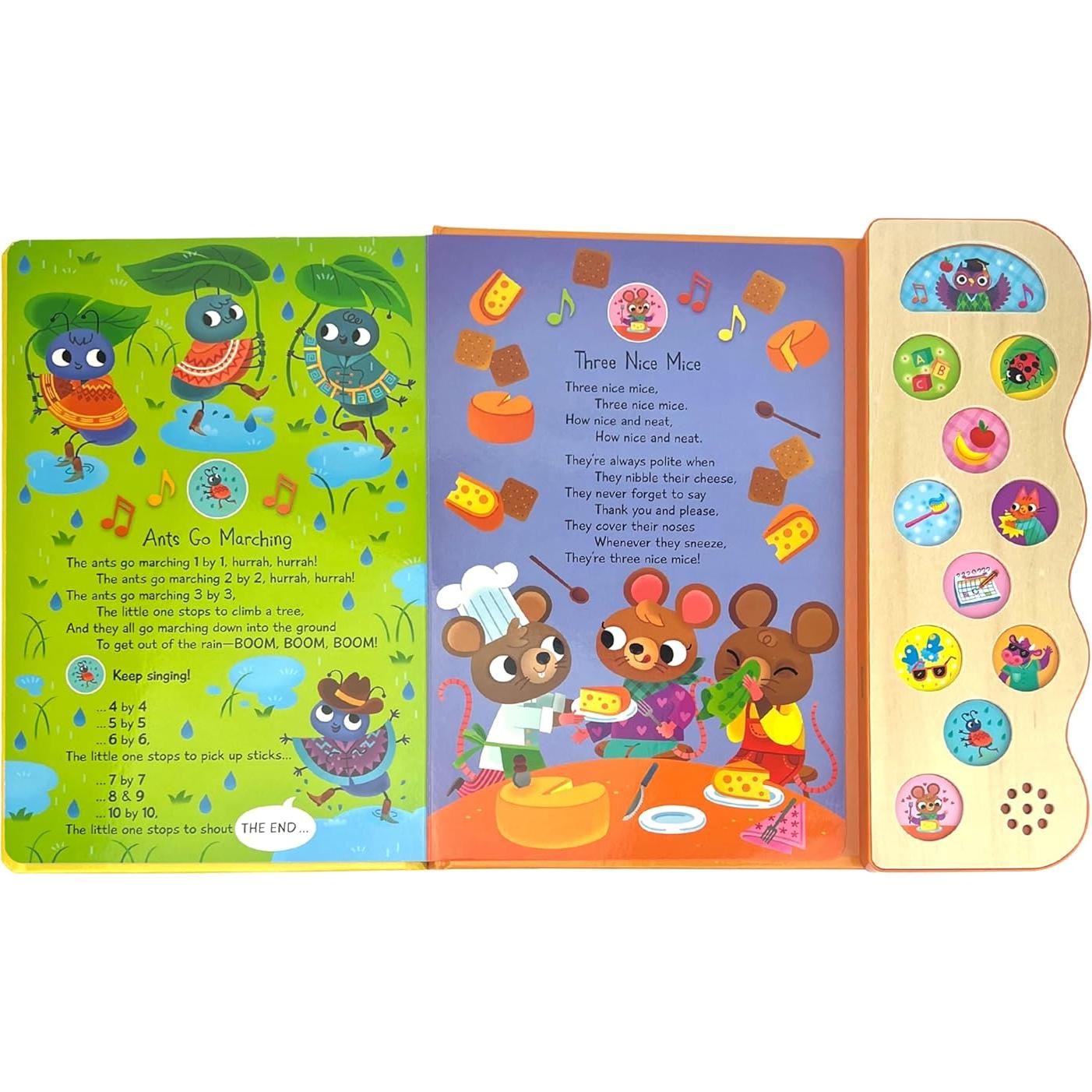ABC & 123 Learning Songs: Interactive Children's Sound Book (11 Button Sound) (11 Button Sound Book)