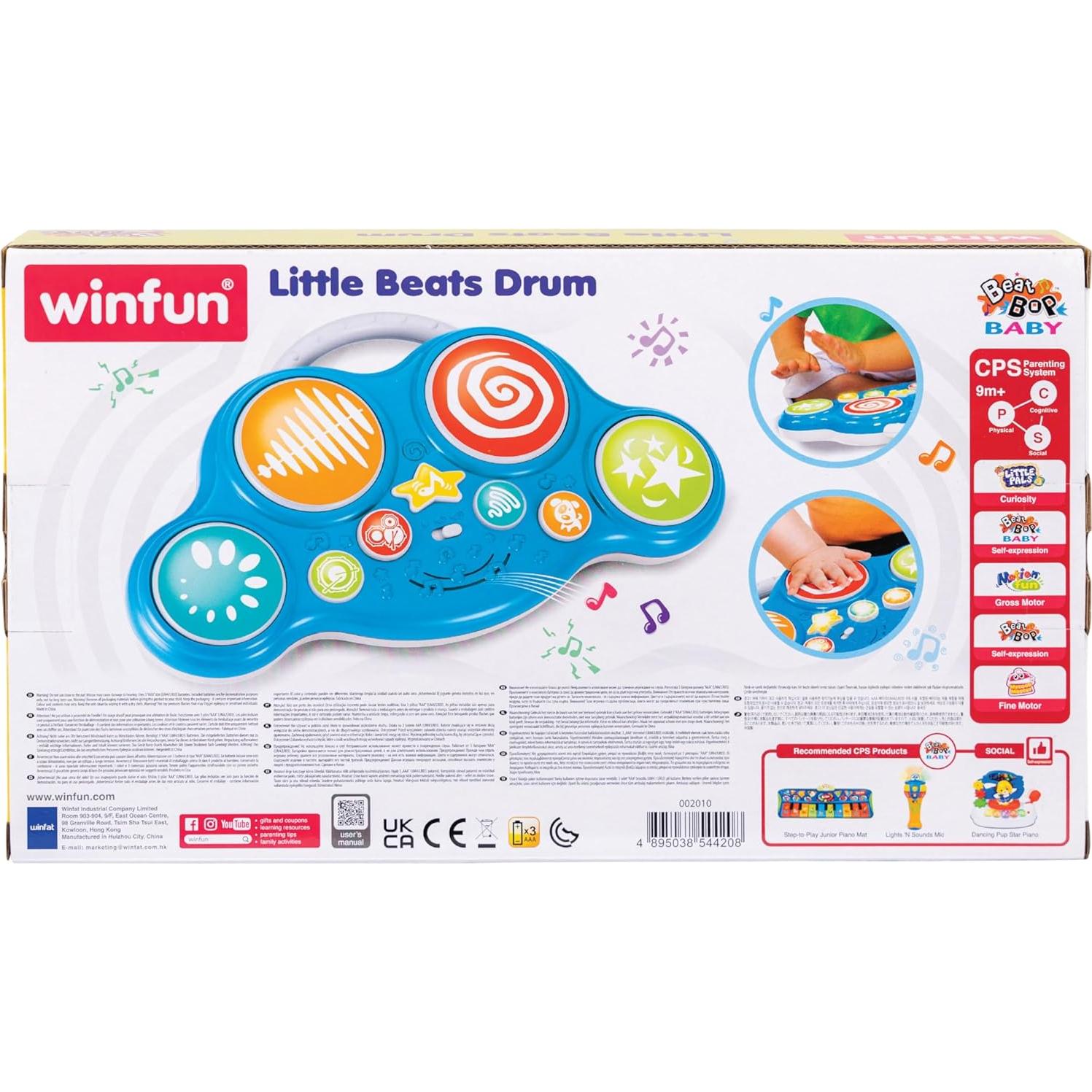 Tambor Musical Winfun Little Beats para Niños 0.76 kg