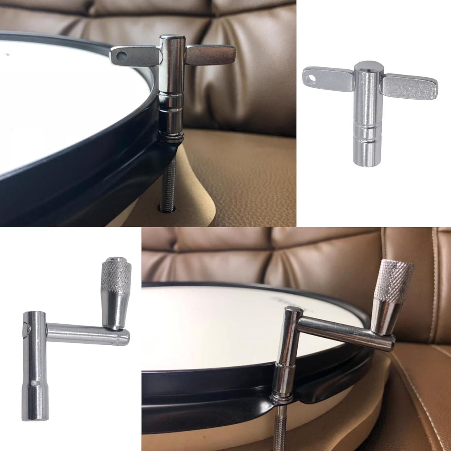 Llaves de Afinación de Tambor CashBeat 4 Piezas Acero Cromado