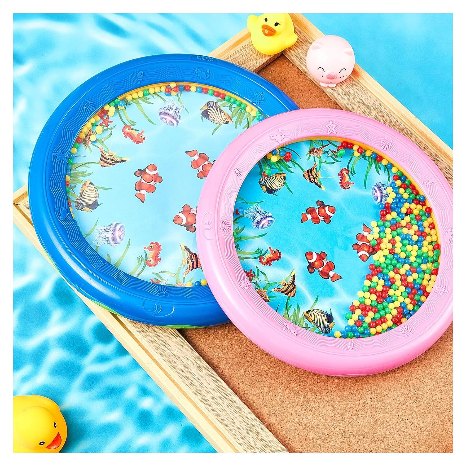 2 Tambores Oceánicos Deekin Rosa y Azul 7 y 8 Pulgadas