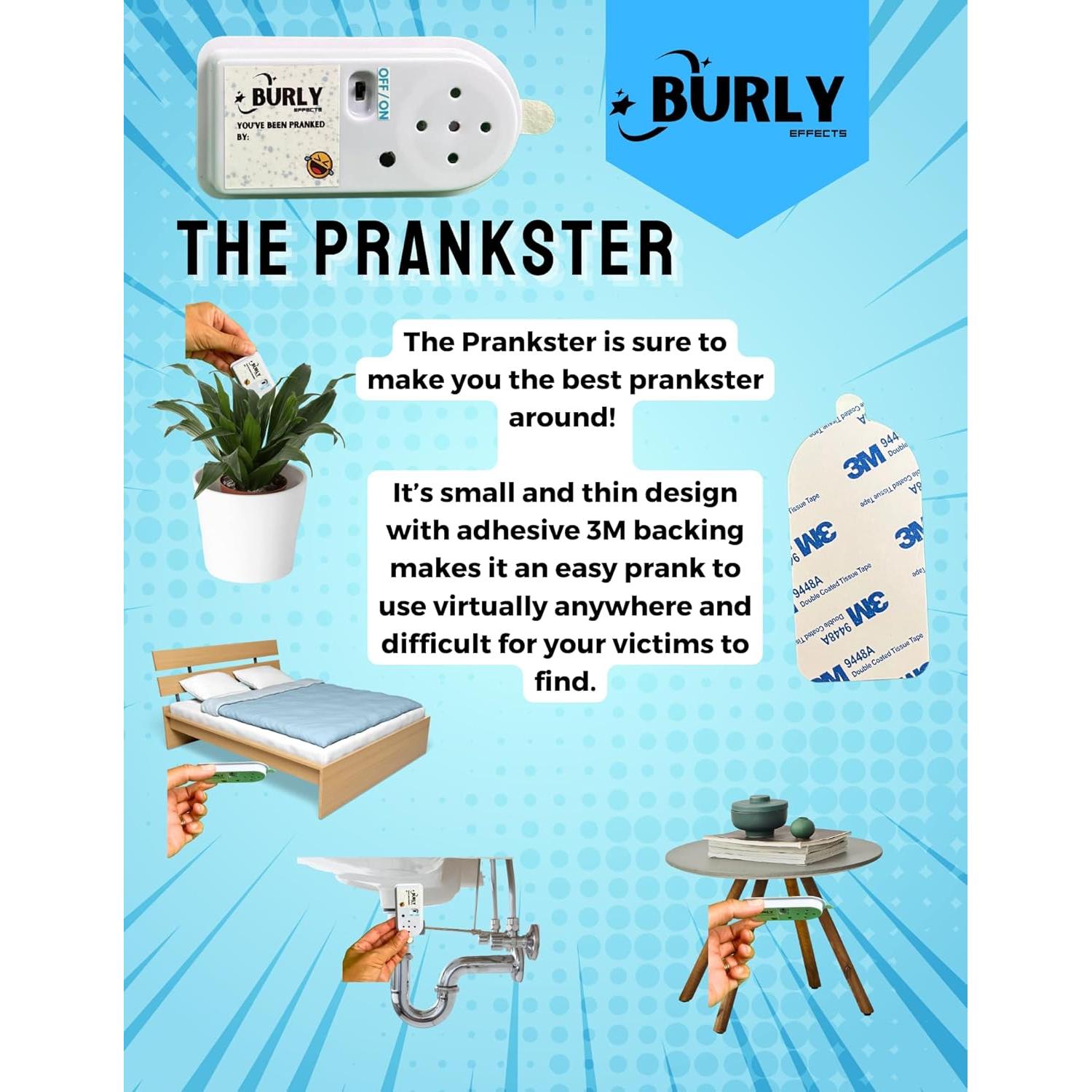 Bromista de Ruido Oculto Burly - 10 Sonidos Diversos