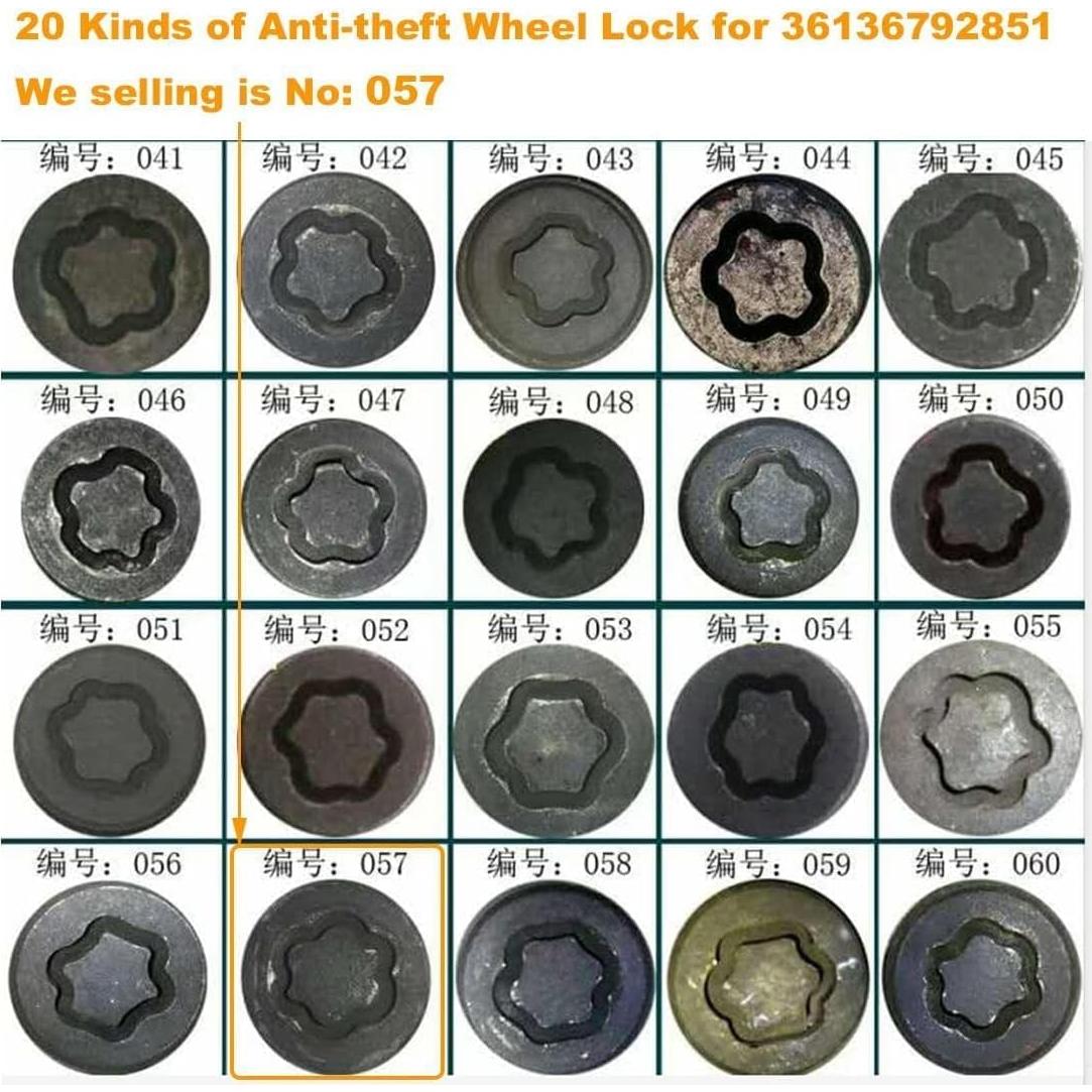 Cerraduras de Tuerca de Rueda Antirrobo Cheriezing 14x1.25mm