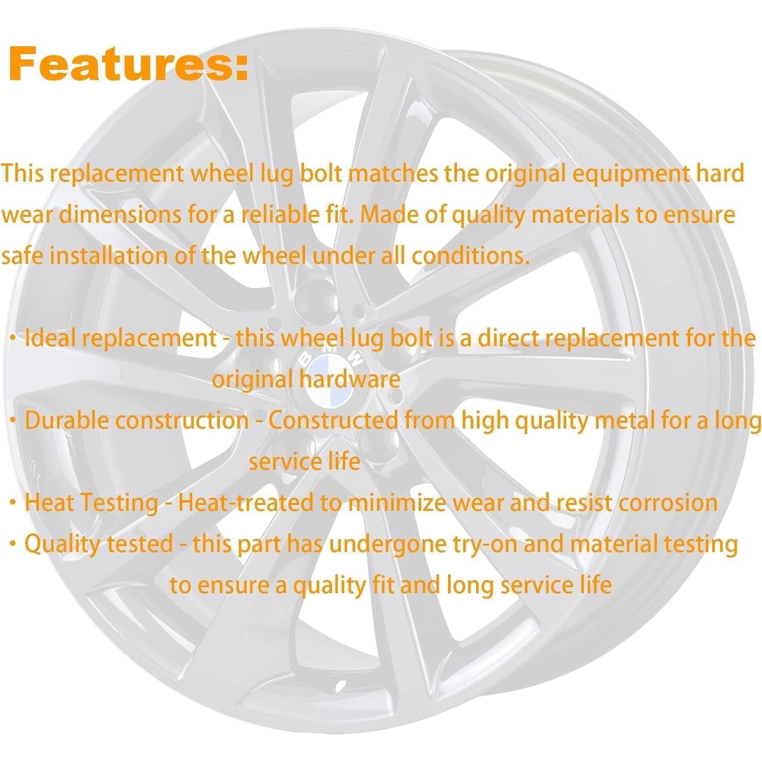 Cerraduras de Tuerca de Rueda Antirrobo Cheriezing 14x1.25mm