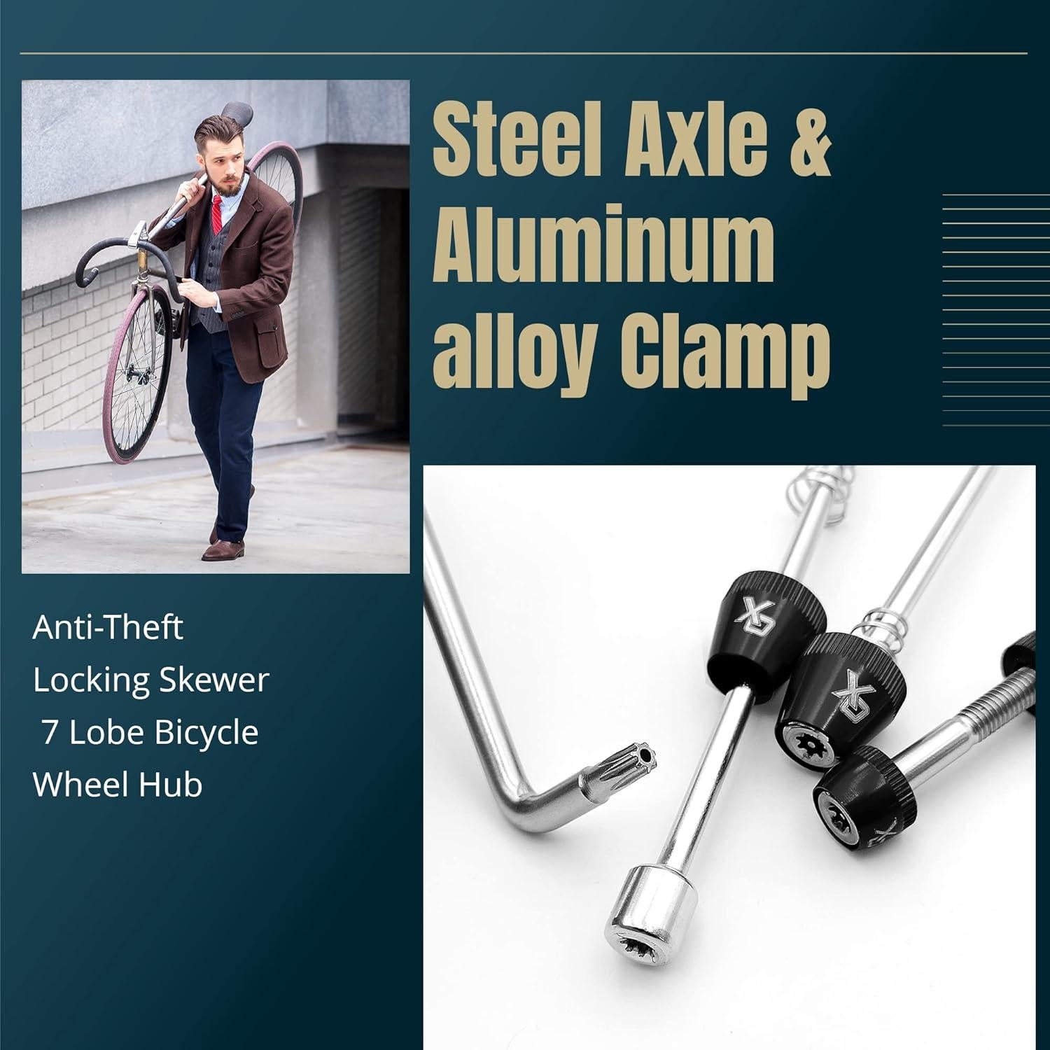 Cerradura Antirrobo ONIPAX 7 Lóbulos para Bicicleta