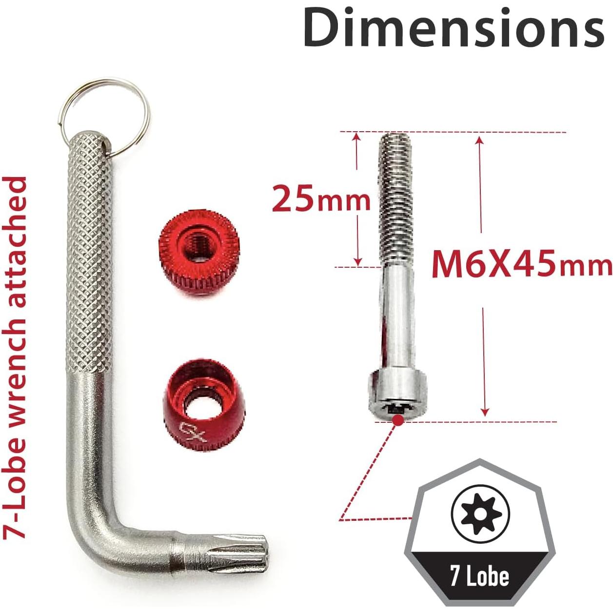 Abrazadera de Asiento Antirrobo ONIPAX SFR-0x-Parent 7 Lóbulos