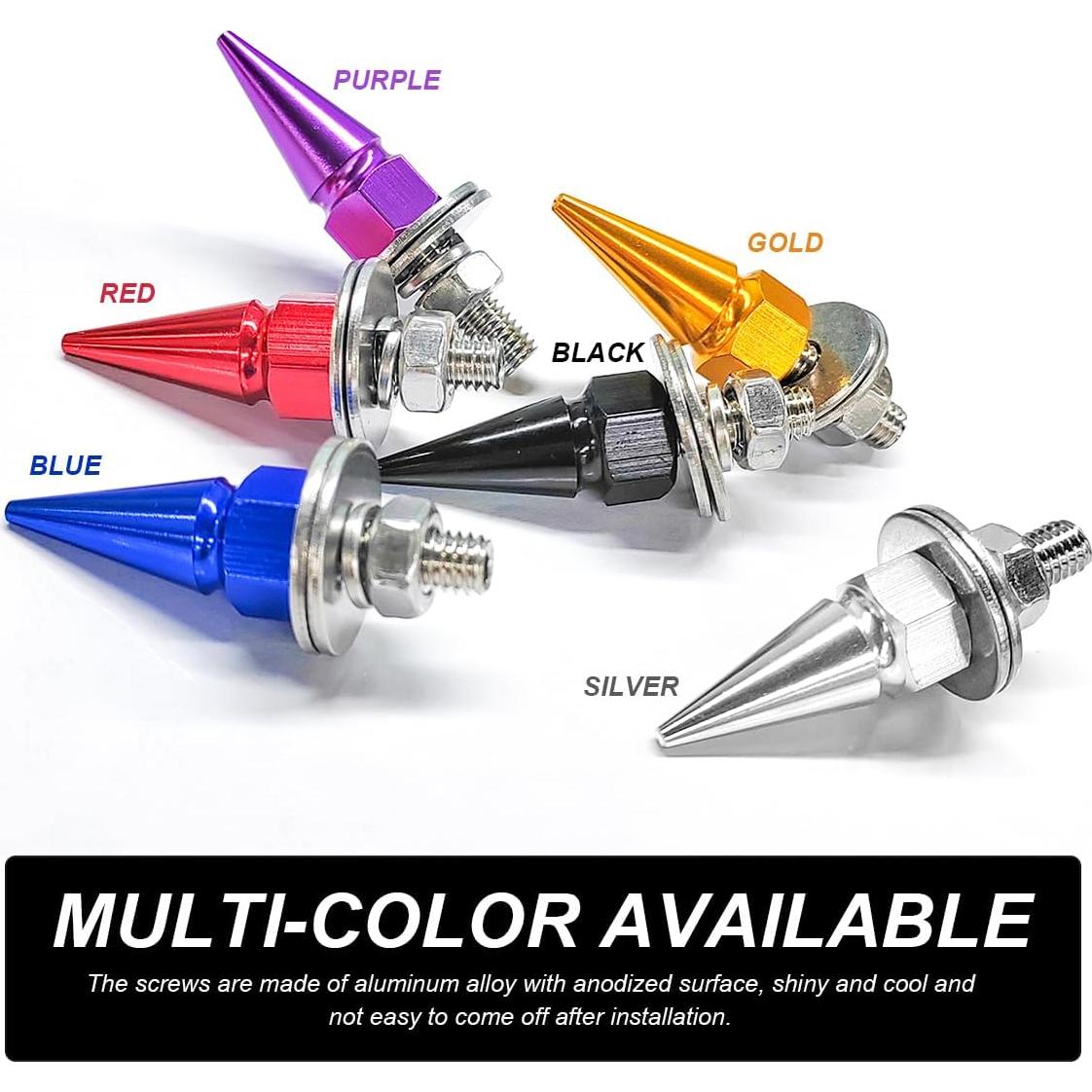 4 Tornillos Antirrobo para Placas de Licencia SHMZK Plata