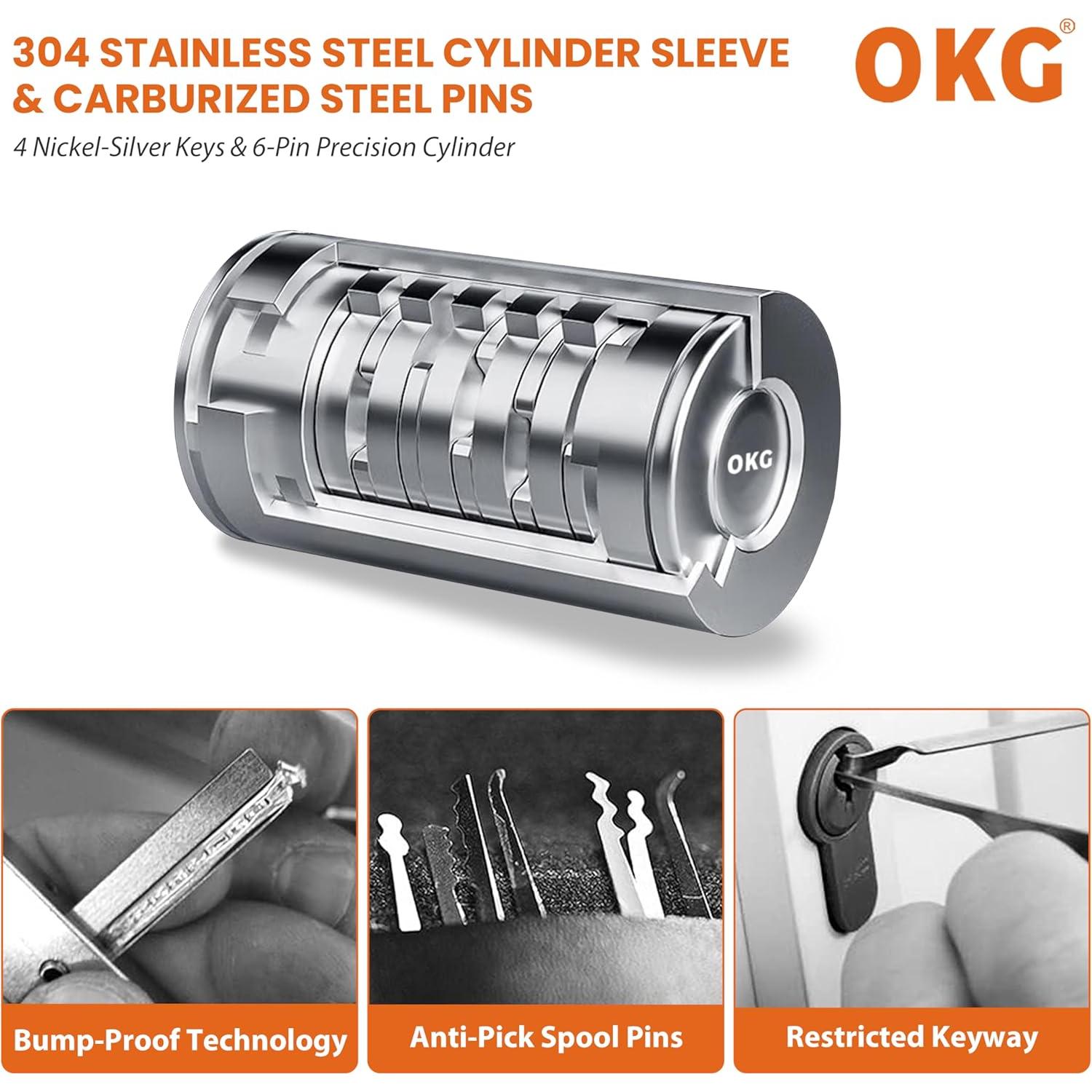 Candado U Pequeño OKG Alta Resistencia 18mm Antirrobo