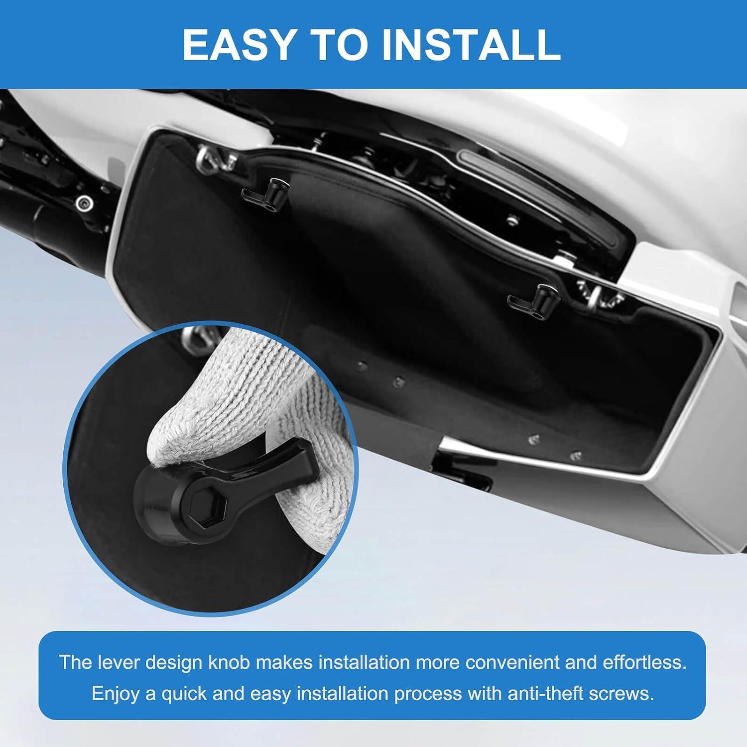 Tornillos de Montaje Antirrobo Vomika para Alforjas Harley