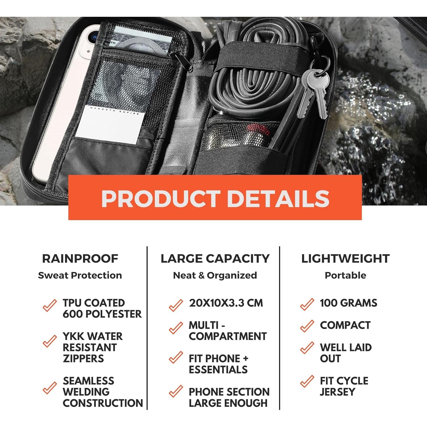 Billetera Impermeable Multiuso MAMMOTH EMPIRE para Ciclismo