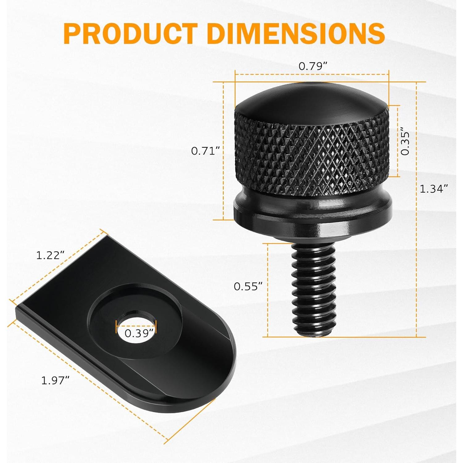 Kit de Tornillos de Liberación Rápida PBYMT para Asiento Harley