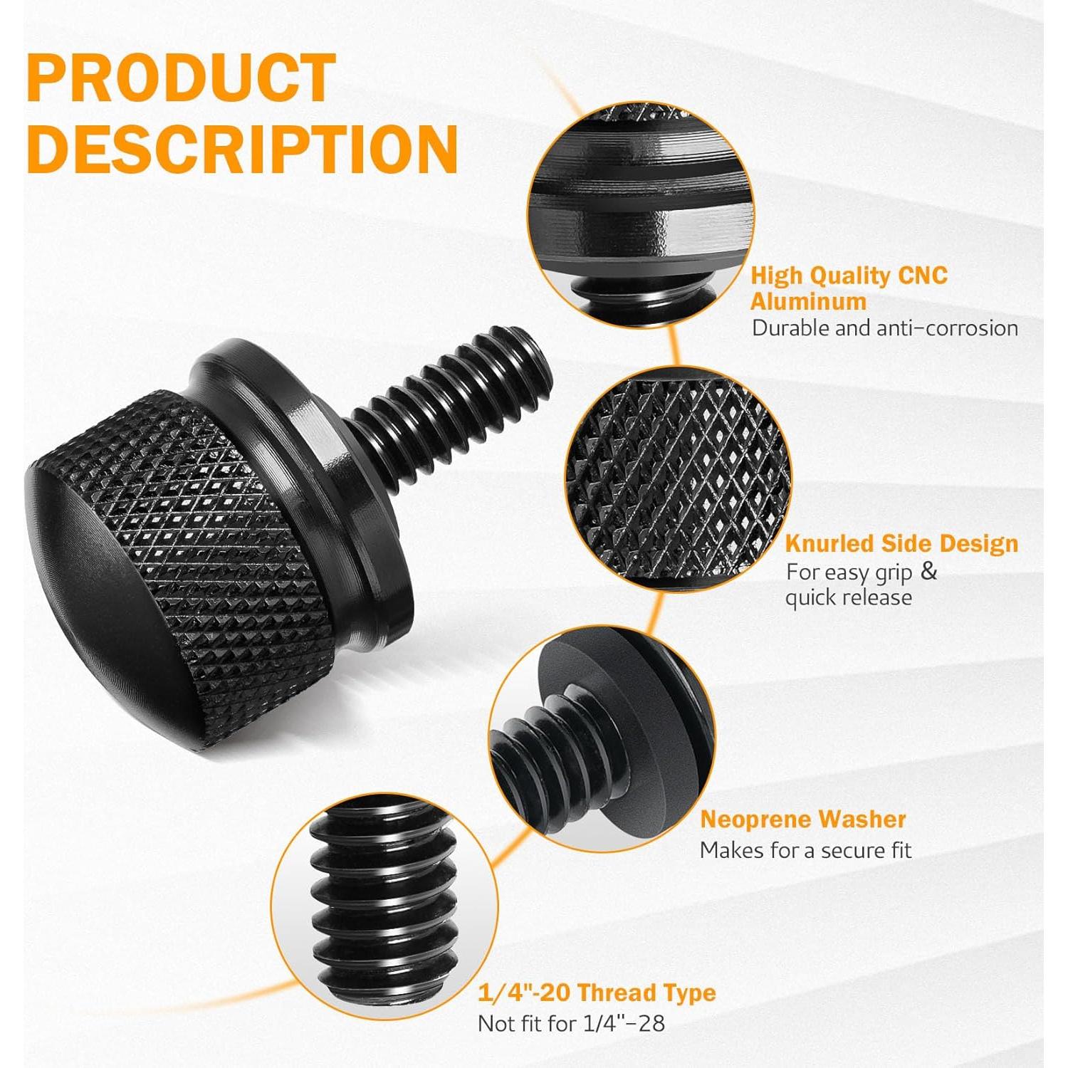 Kit de Tornillos de Liberación Rápida PBYMT para Asiento Harley