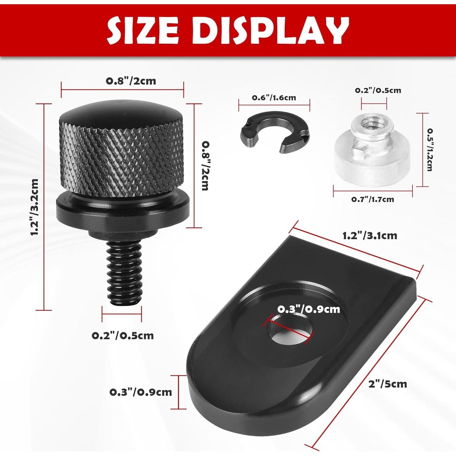 Kit de Tornillo de Asiento Bakafoh para Harley 1996-2024