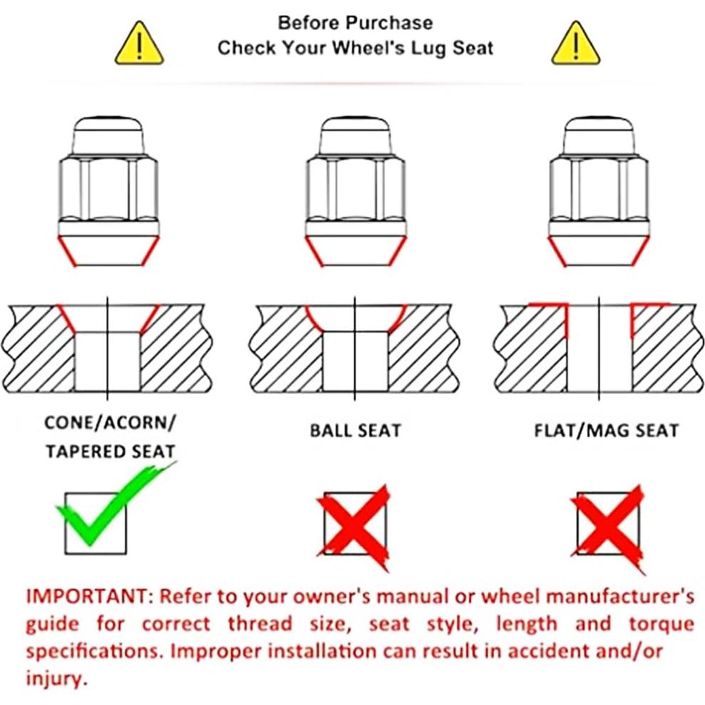 Tornillos de Rueda M14x1.5 muge racing 20 PCS Aluminio Rojo