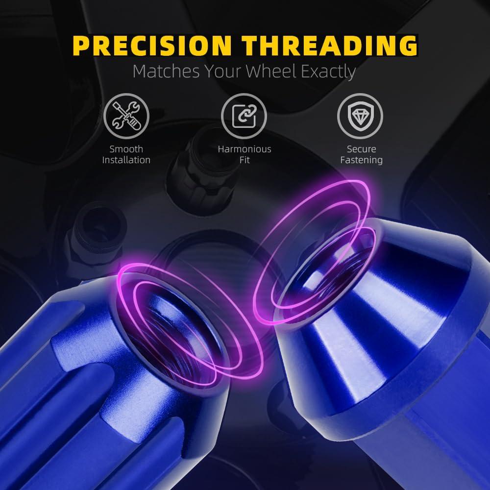 Tuercas de Rueda Muge Racing 20 PCS M12x1.25 Azul