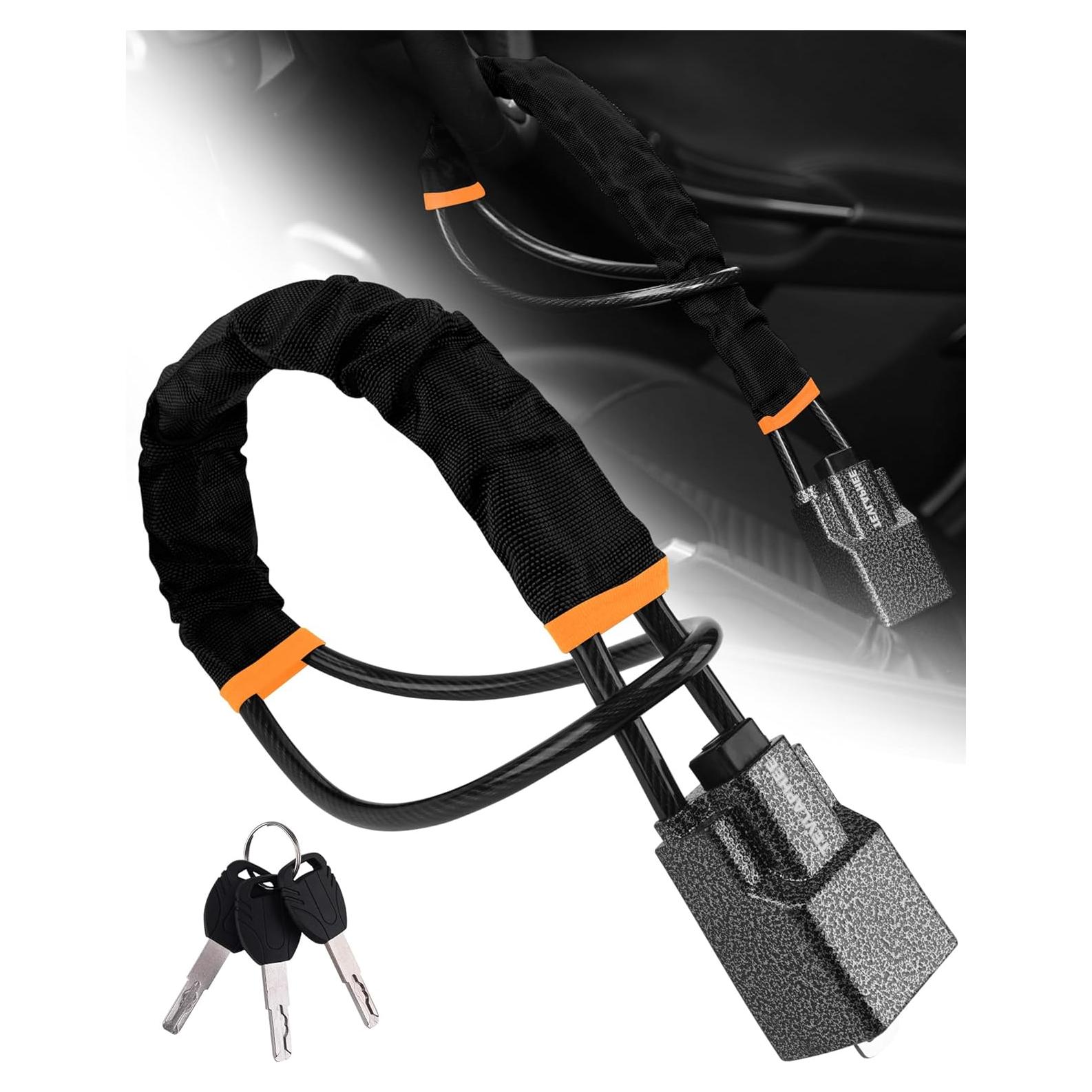 Bloqueo de Volante Tevlaphee Antirrobo Universal Negro