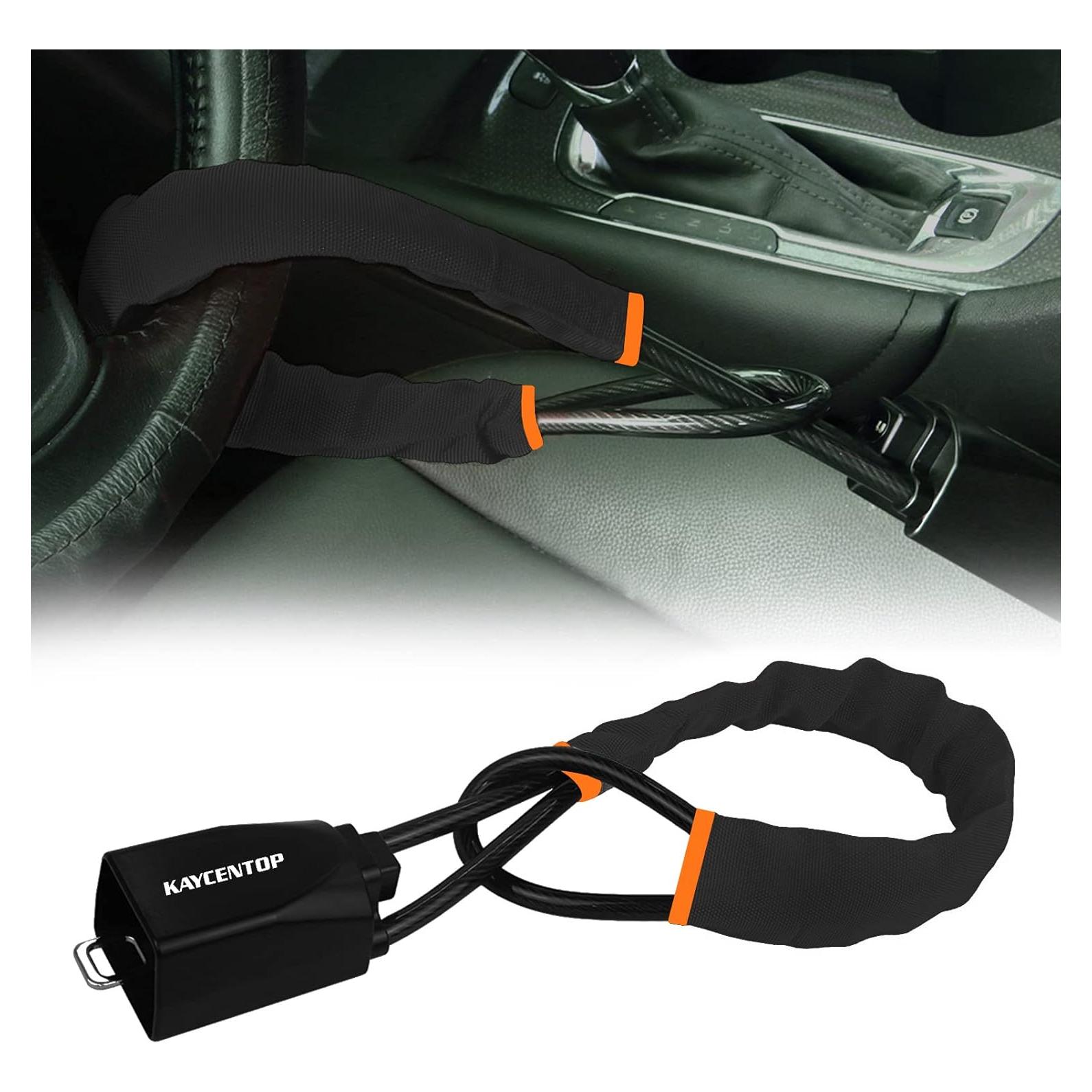 Cerradura de Volante Antirrobo KAYCENTOP 43.18 cm Negro