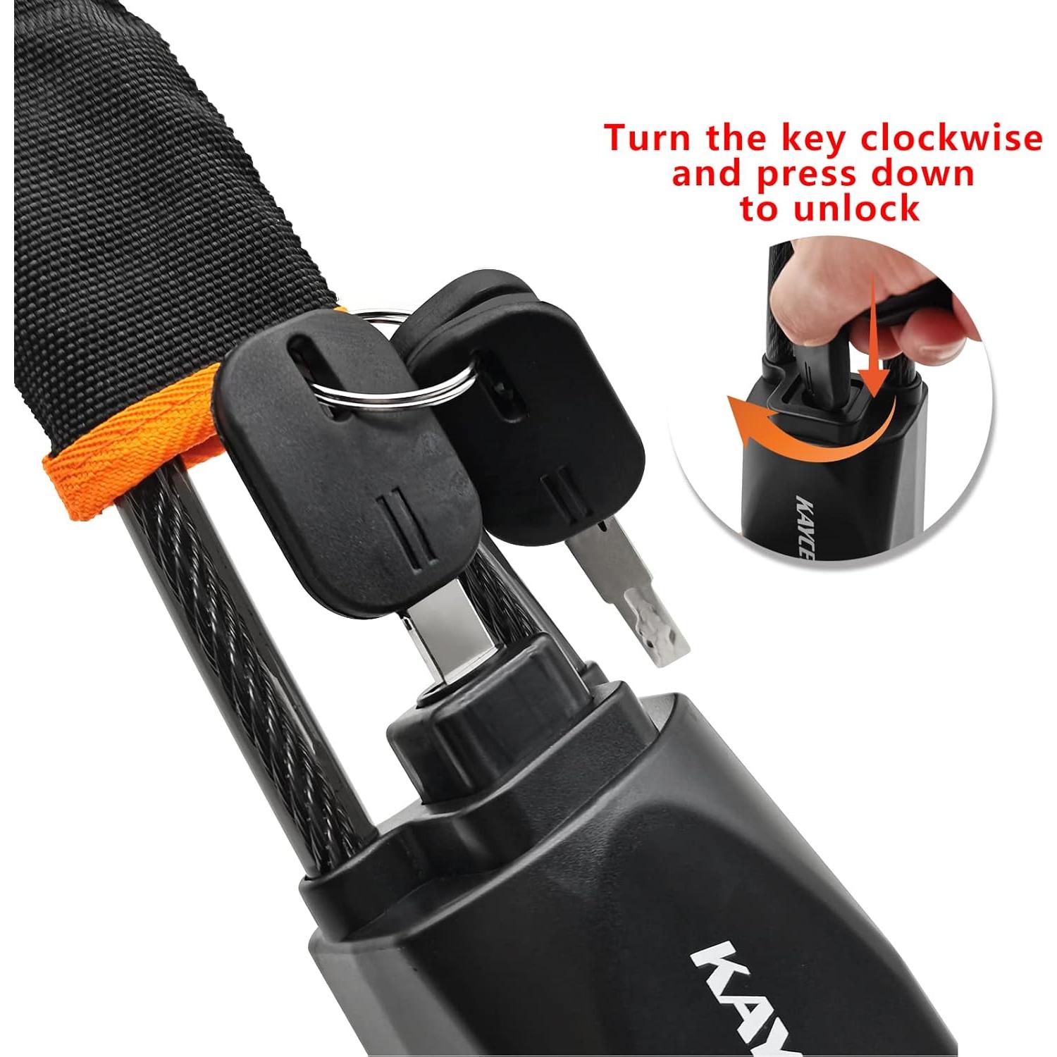 Cerradura de Volante Antirrobo KAYCENTOP 43.18 cm Negro