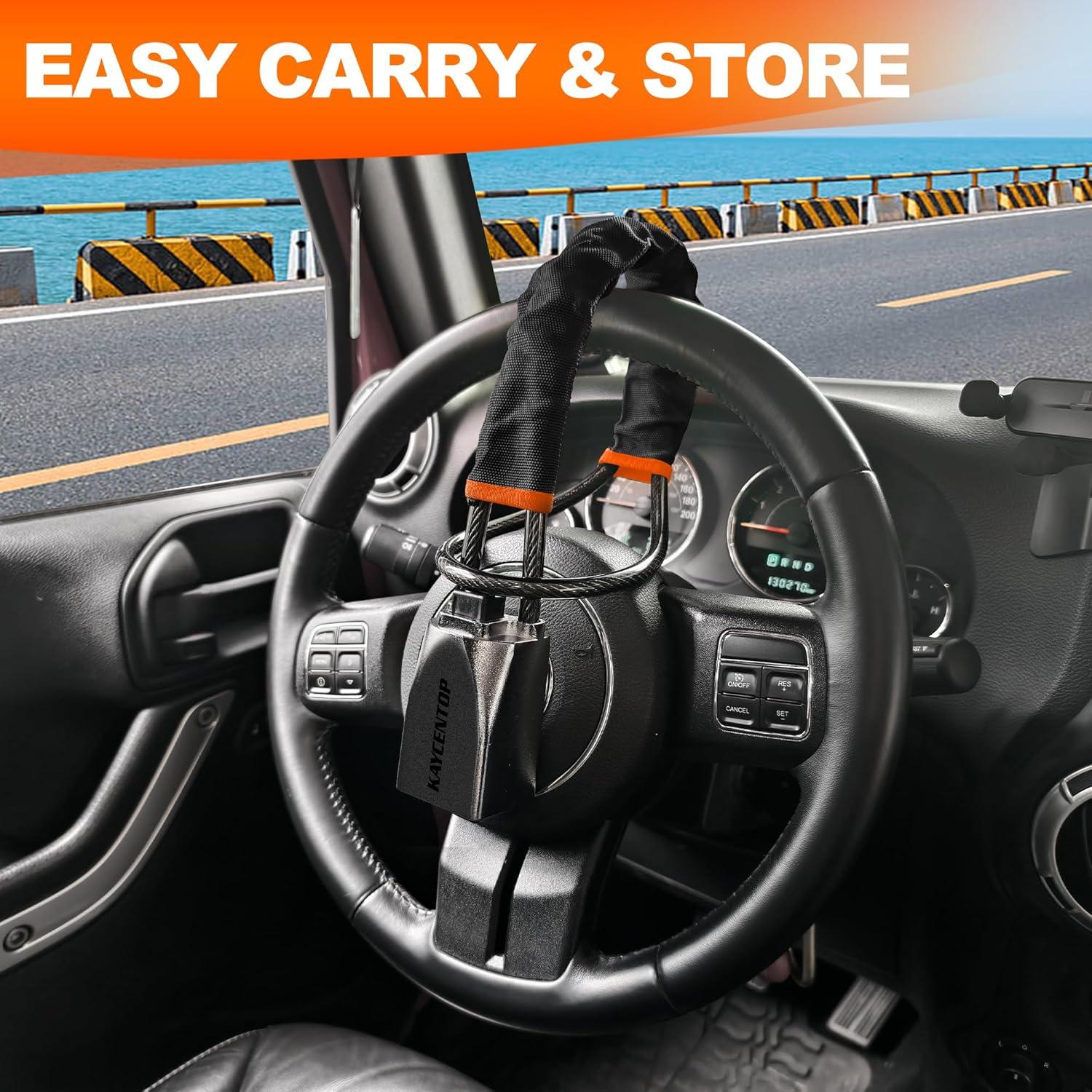 Cerradura de Volante Antirrobo KAYCENTOP L1016PRO-B 43 cm