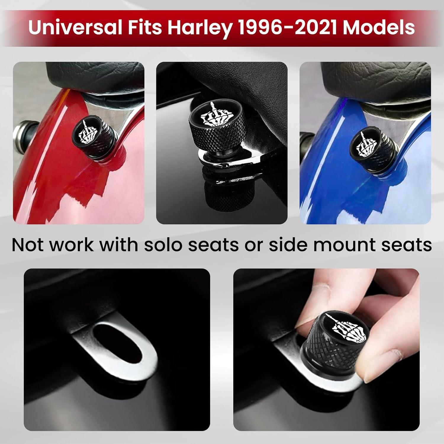 Tornillo de Asiento GUAIMI 1/4"-20 para Harley 1996-2023 - Negro